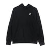 Nike, Felpa Leggera Cappuccio Uomo Sportswear Club Hoodie, Black/black/white