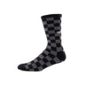 Vans, Calza Media Uomo Checkerboard Crew Ii, Black/charcoal