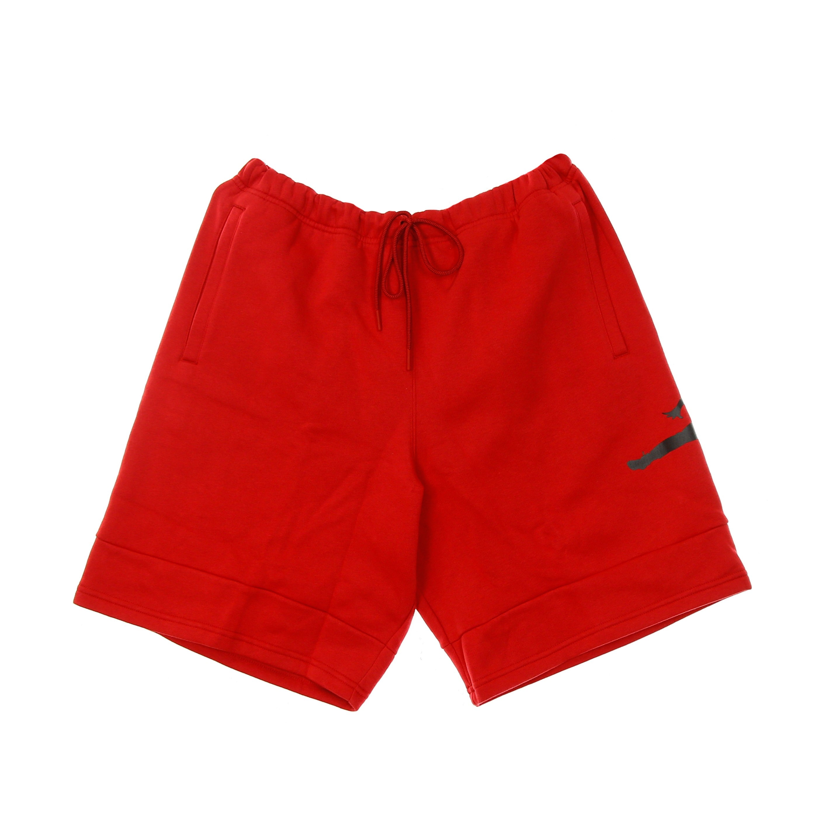 Jordan, Pantalone Corto Tuta Felpato Uomo M  Jumpman Air Fleece Short, Gym Red/gym Red/black