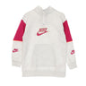 Nike, Felpa Collo Alto Ragazzo Sportswear Pullover Half Zip Top, Birch Heather/fireberry/fireberry