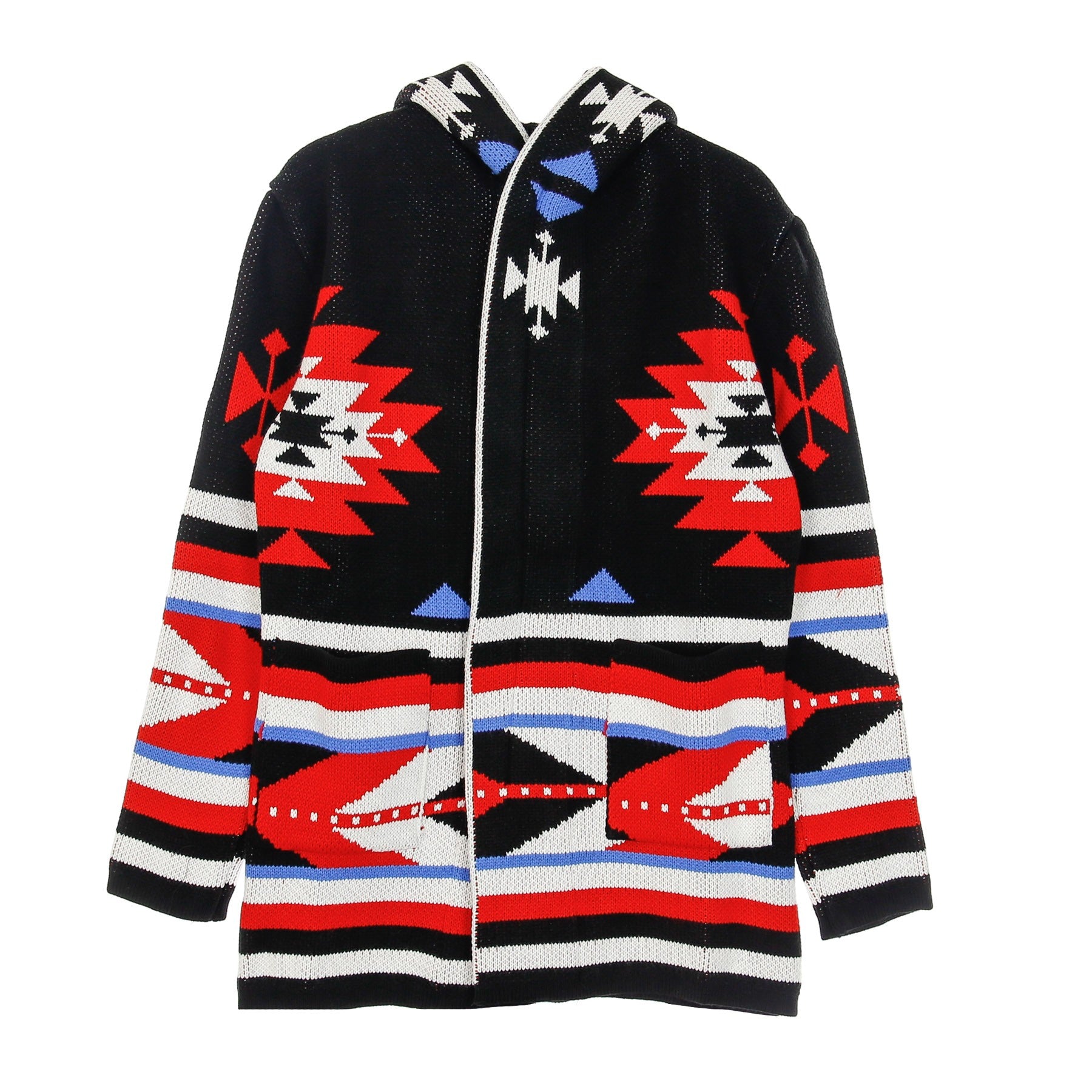 One In A Million, Giubbotto Uomo Hooded L/s Cardigan, Ecru/black