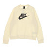 Nike, Felpa Girocollo Donna Essential Crew Hybrid, Coconut Milk/black