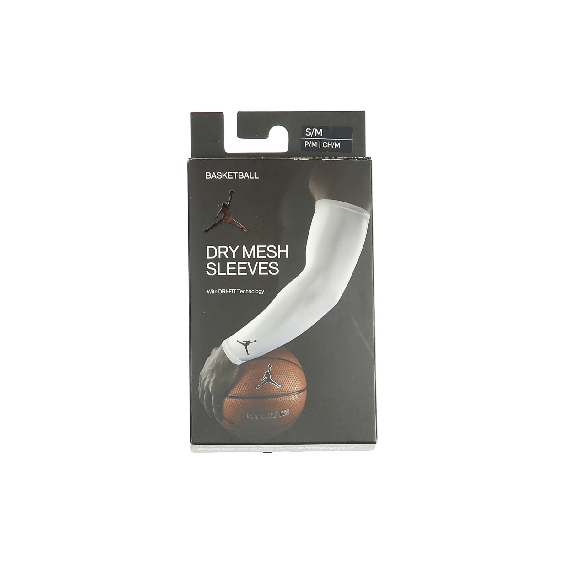 Jordan, Manica Da Basket Uomo Jordan Shooter Sleeves, White/black