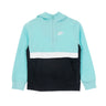 Nike, Felpa Cappuccio Zip Ragazzo Sportswear Club Hoodie, Tropical Twist/black/white/white