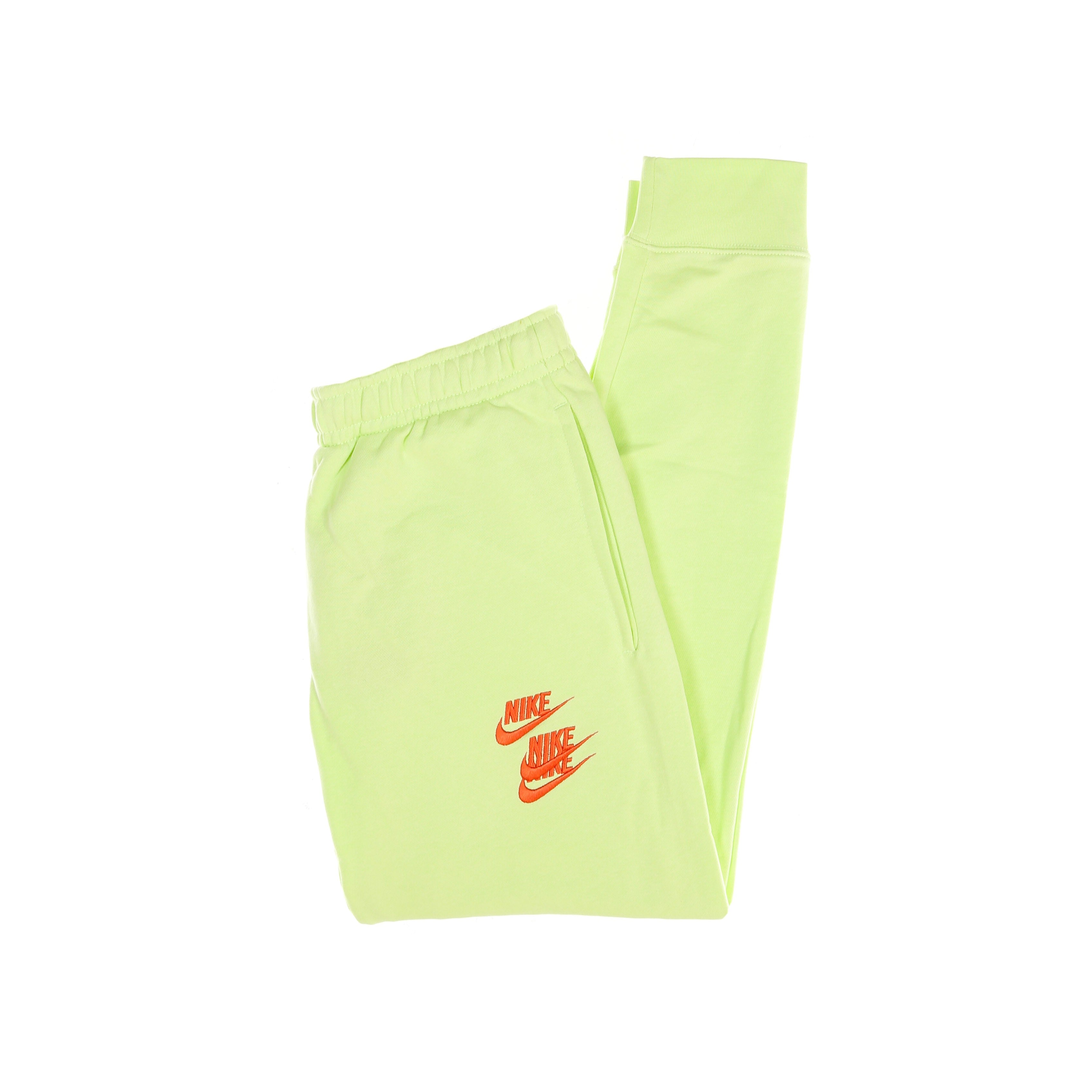 Nike, Pantalone Tuta Leggero Uomo M Sportswear Cuffed French Terry Pant World Tour, Lt Liquid Lime