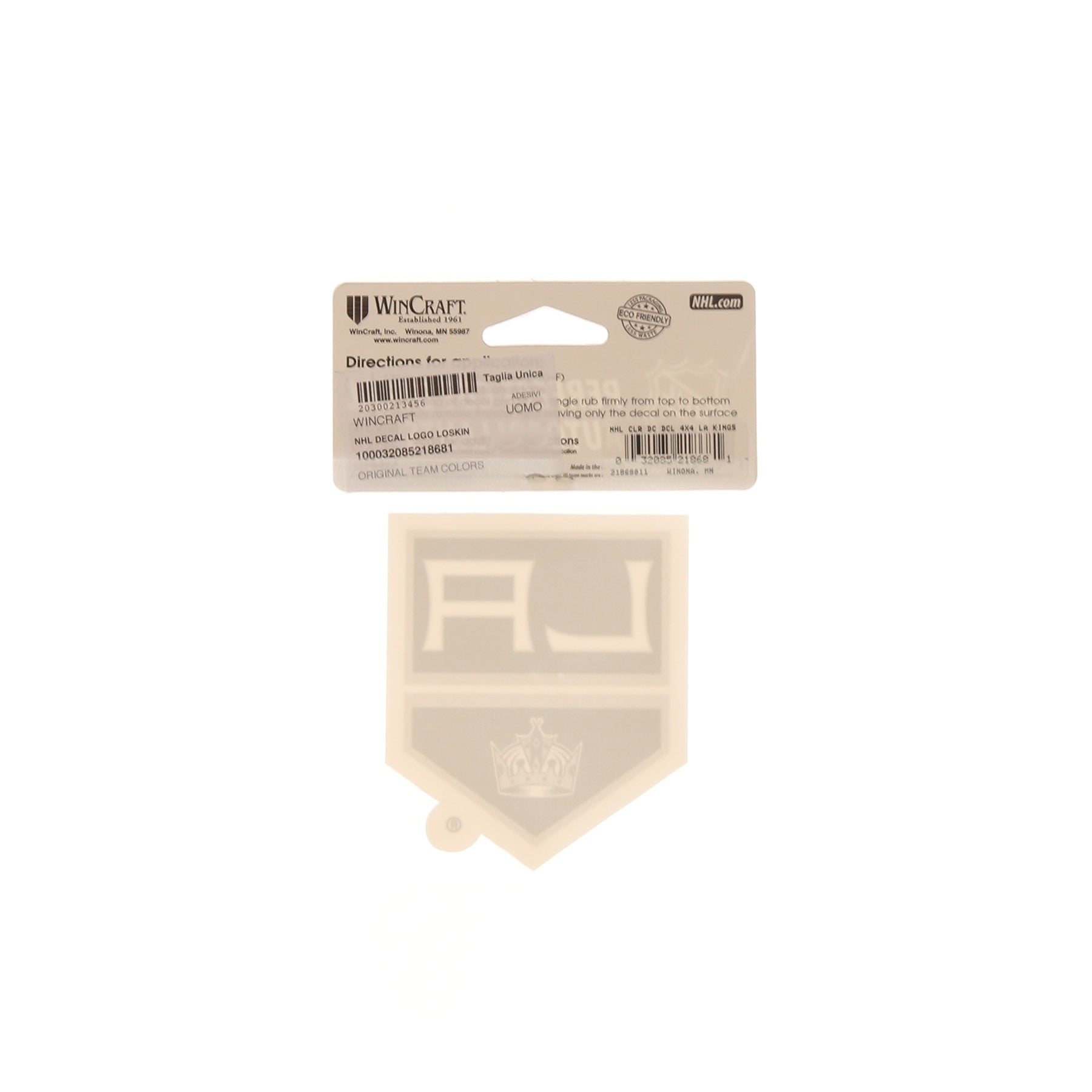 Wincraft, Decalcomania Uomo Nhl Decal Logo Loskin, 
