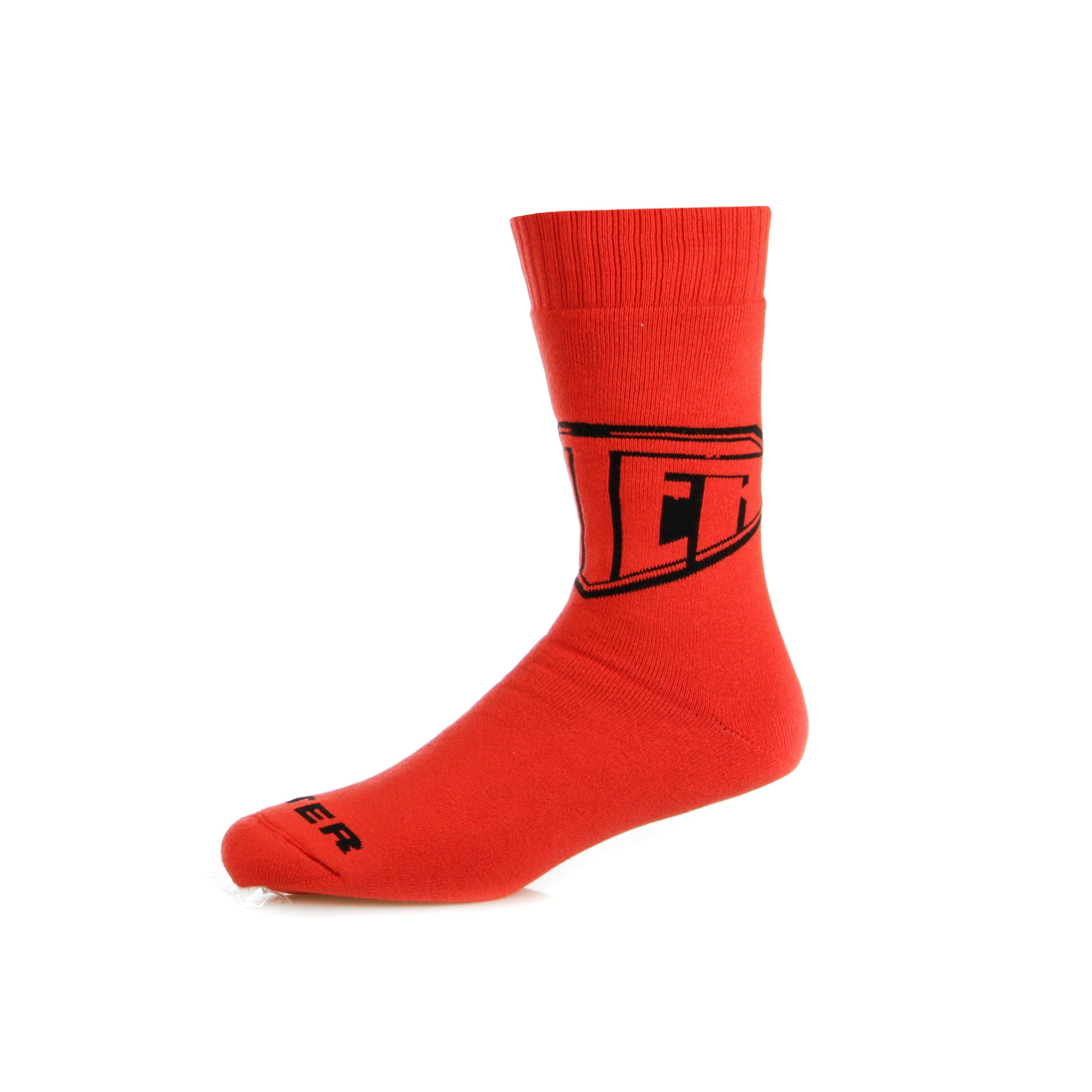Iuter, Calza Alta Uomo Logo Socks, Red