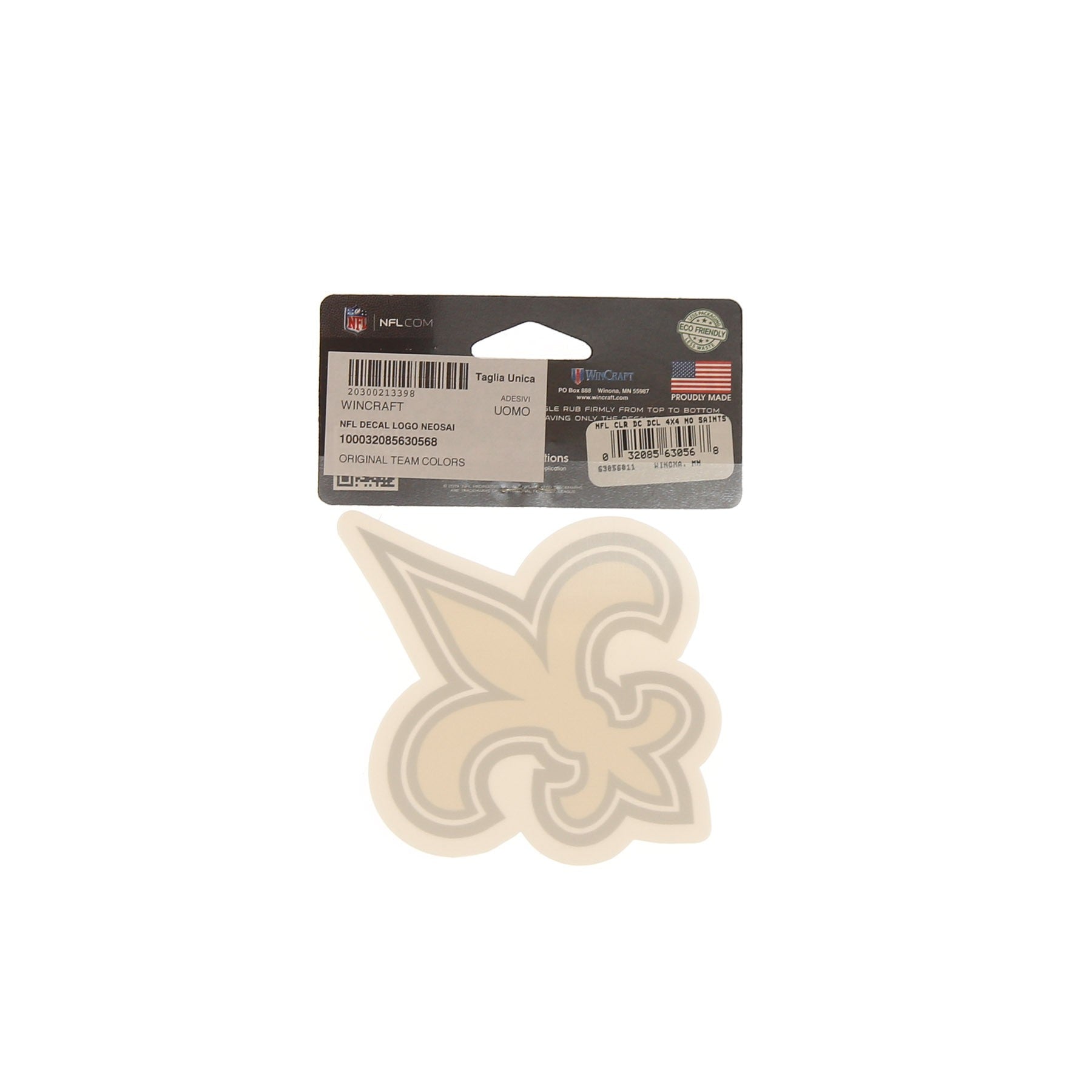 Wincraft, Decalcomania Uomo Nfl Decal Logo Neosai, 
