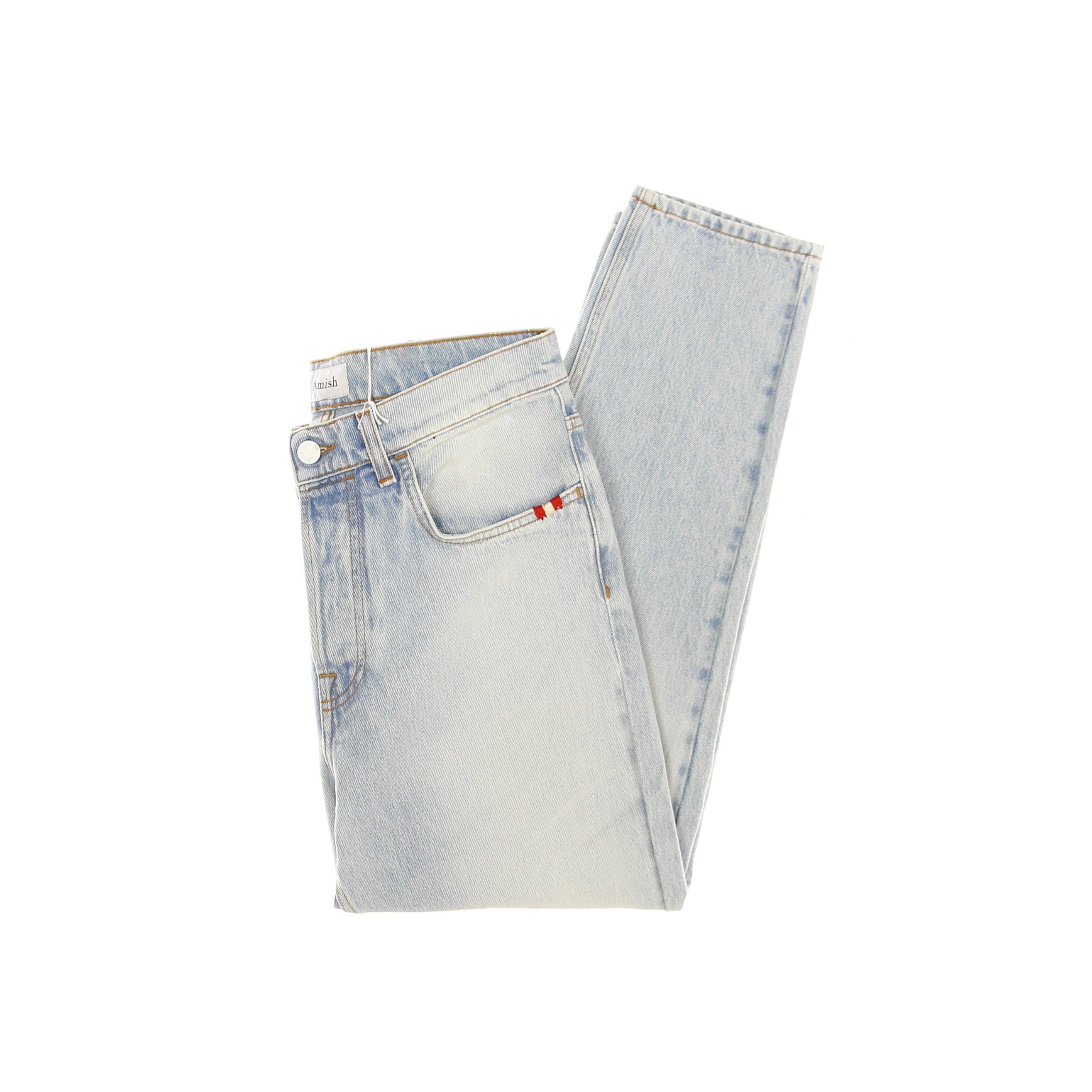 Amish, Jeans Uomo Jeremiah Plain Knee, Denim