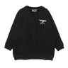 Boy London, Felpa Girocollo Donna Vintage Eagle Sweatshirt, Washed Black