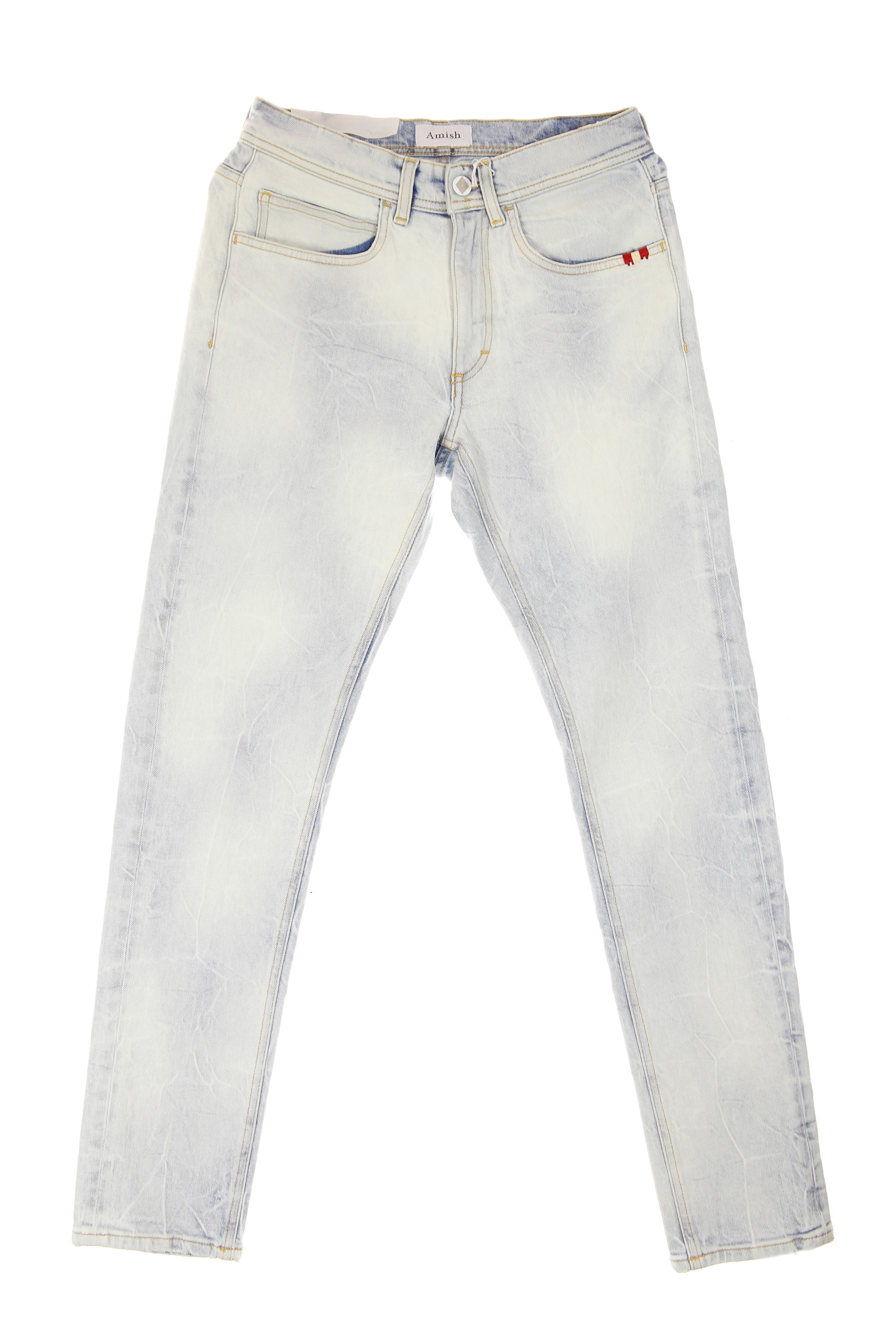 David Comfort Men's Jeans Crinkle Bleach
