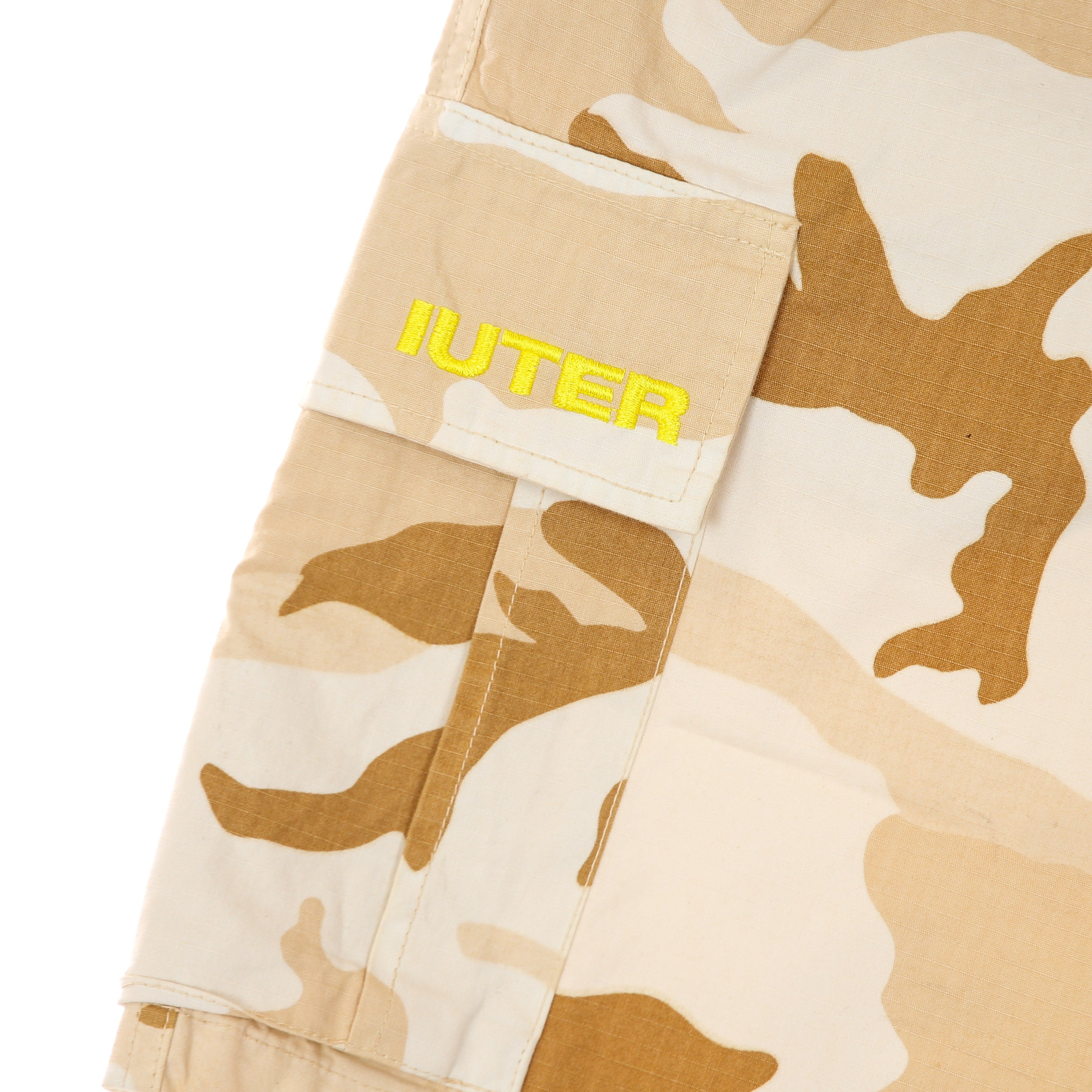 Iuter, Pantalone Corto Uomo Cargo Camo Short, 