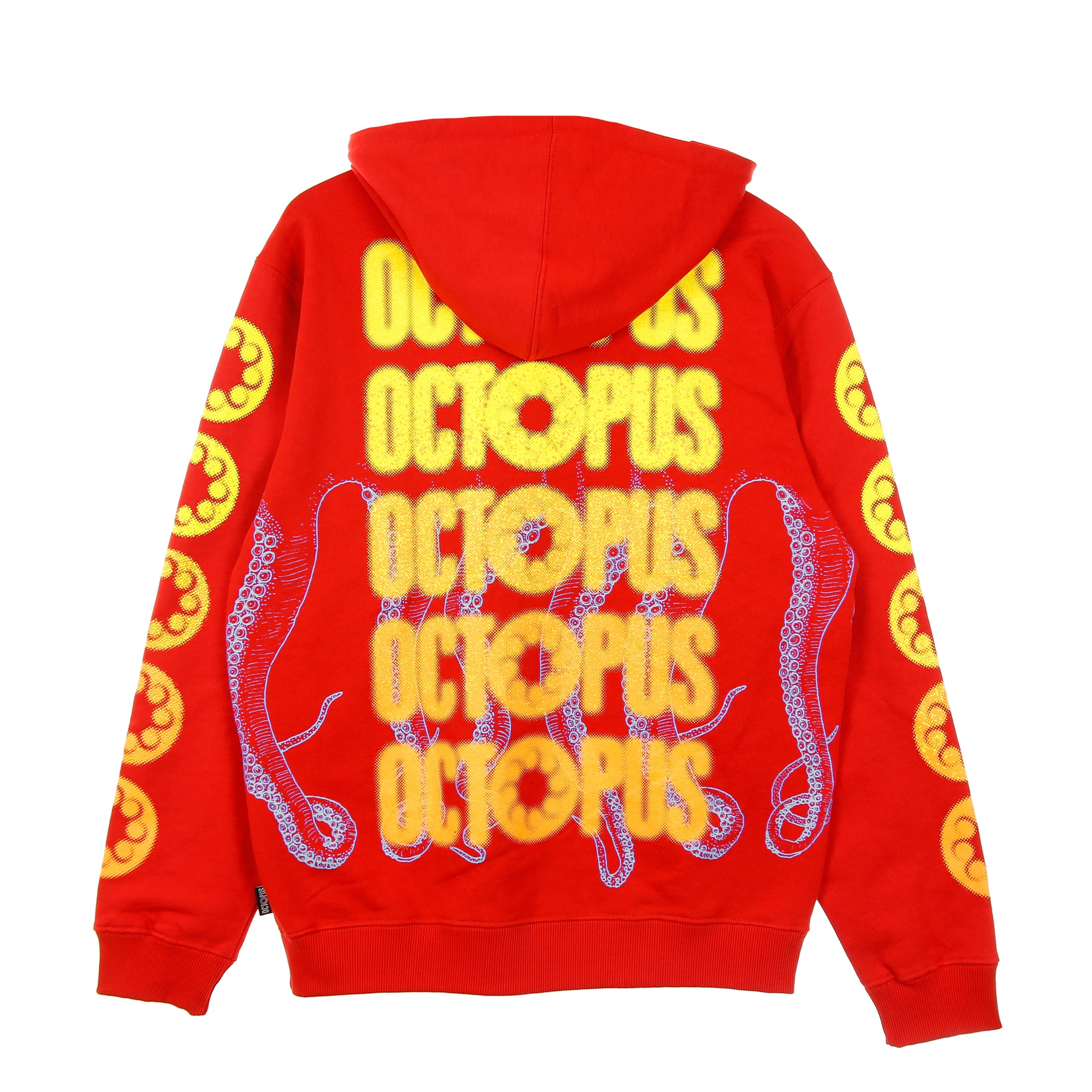 Octopus, Felpa Leggera Cappuccio Uomo Blurred Hoodie, 