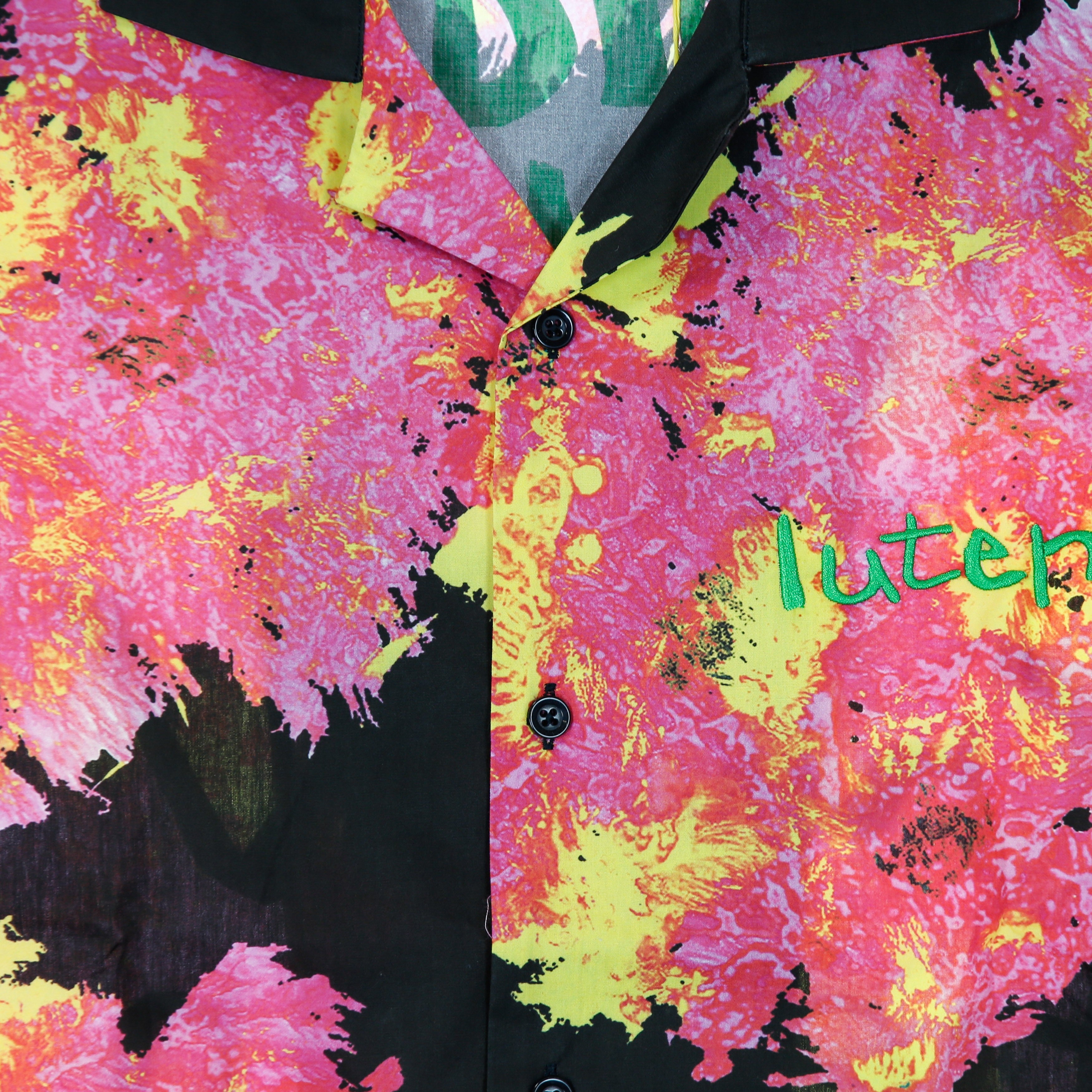 Iuter, Camicia Manica Corta Uomo Brush Know Better Cuban Shirt, 