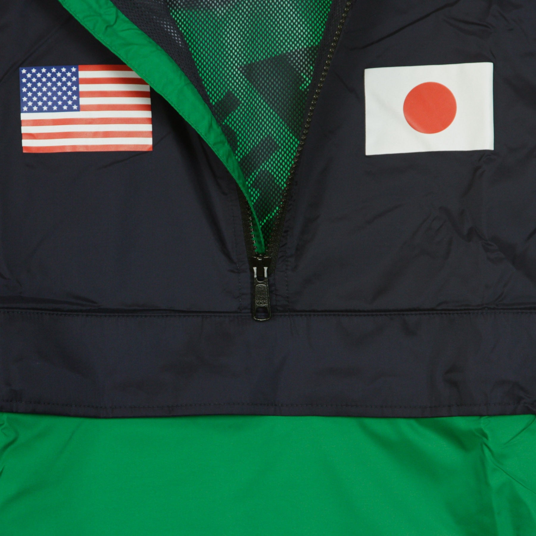 Huf, Giacca A Vento Infilabile Uomo Flags Anorak Jacket, 