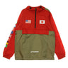 Huf, Giacca A Vento Infilabile Uomo Flags Anorak Jacket, Cyber Red