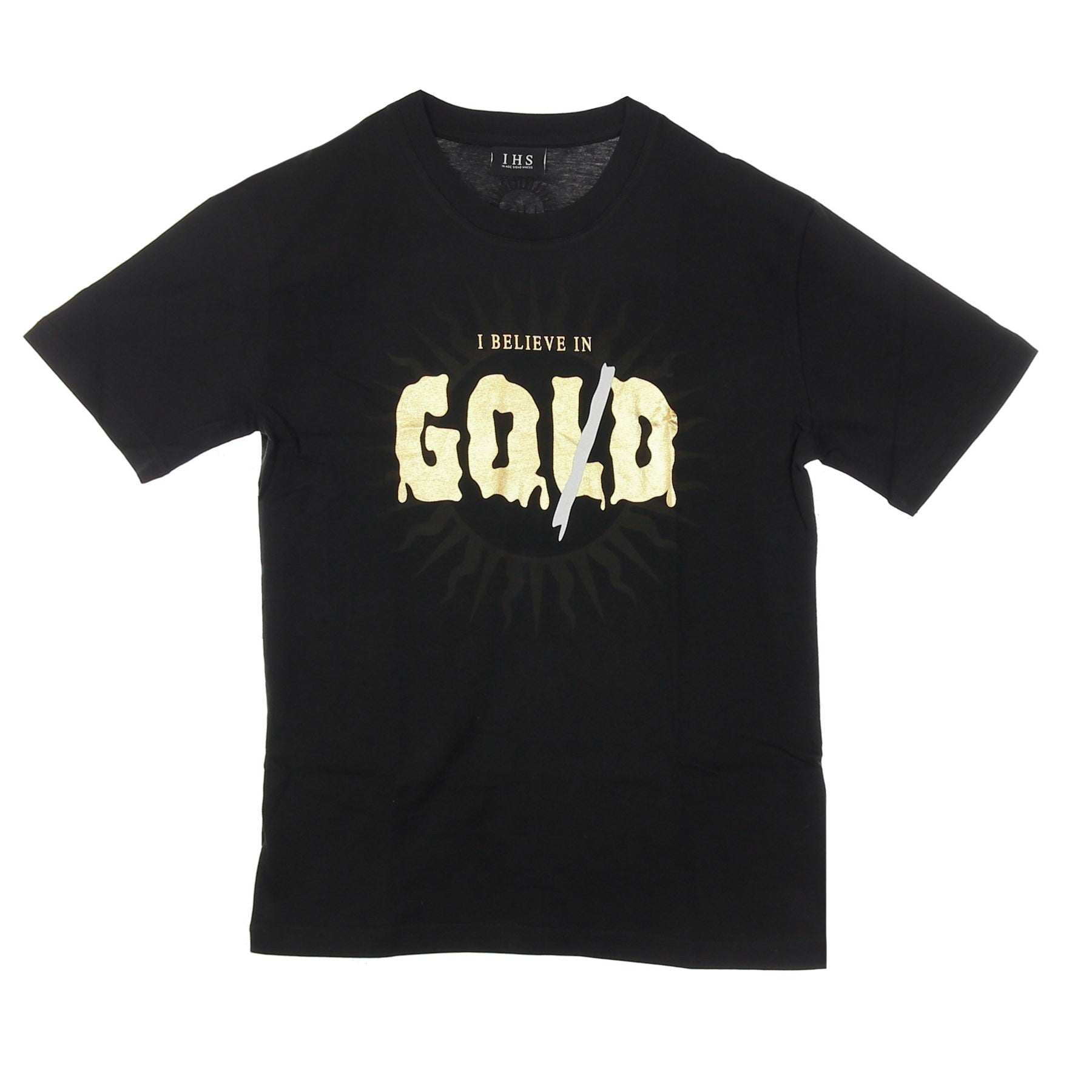 Ihs, Maglietta Uomo God Gold Tee, Black