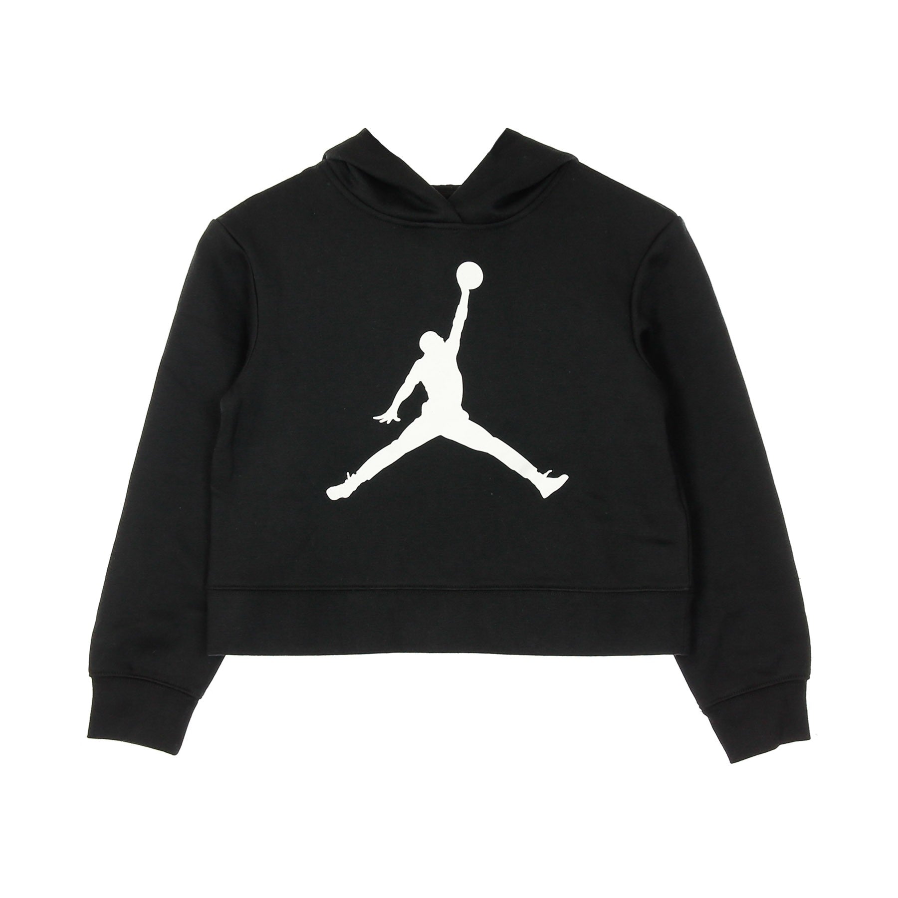 Jordan, Felpa Cappuccio Ragazza Jumpman Core Pullover, Black