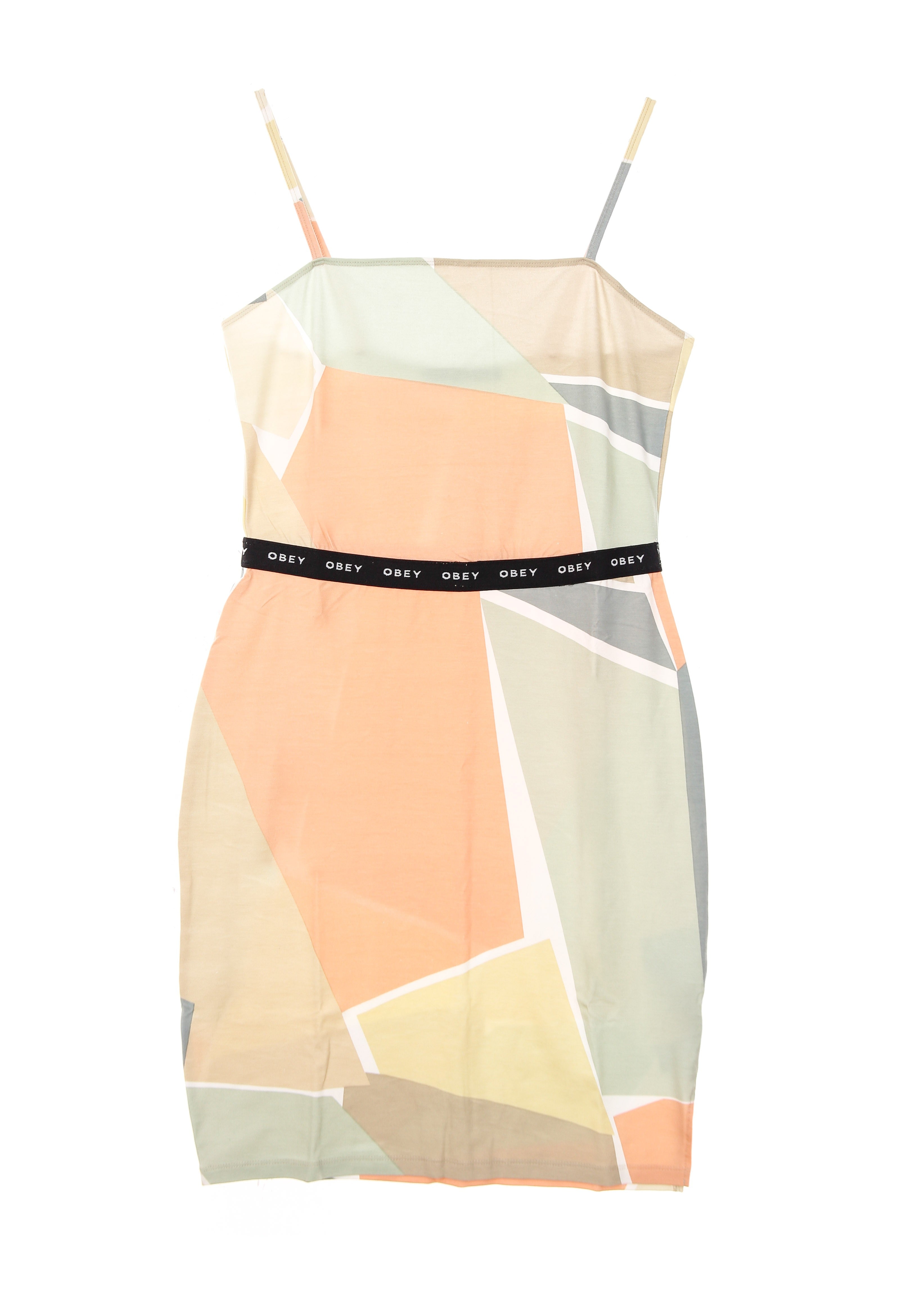 Obey, Vestito Donna Glen Aspen Dress, Peach Multi