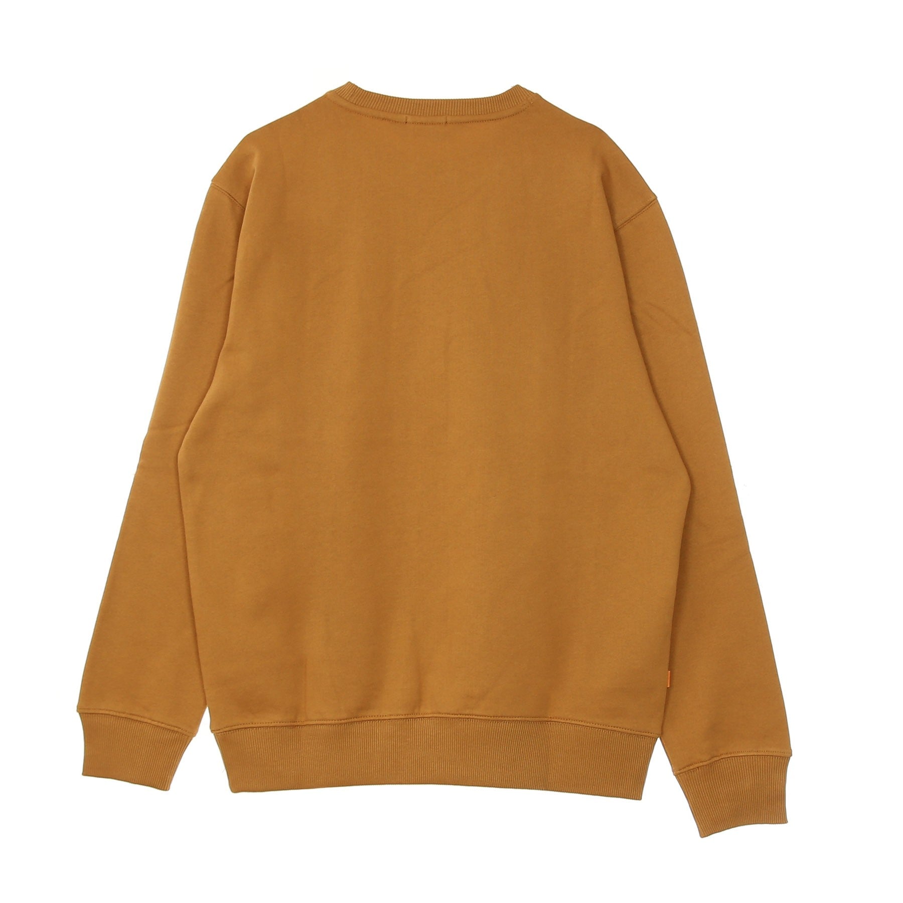 Timberland, Felpa Girocollo Uomo Core Logo Crewneck Brushback, Wheat Boot/black