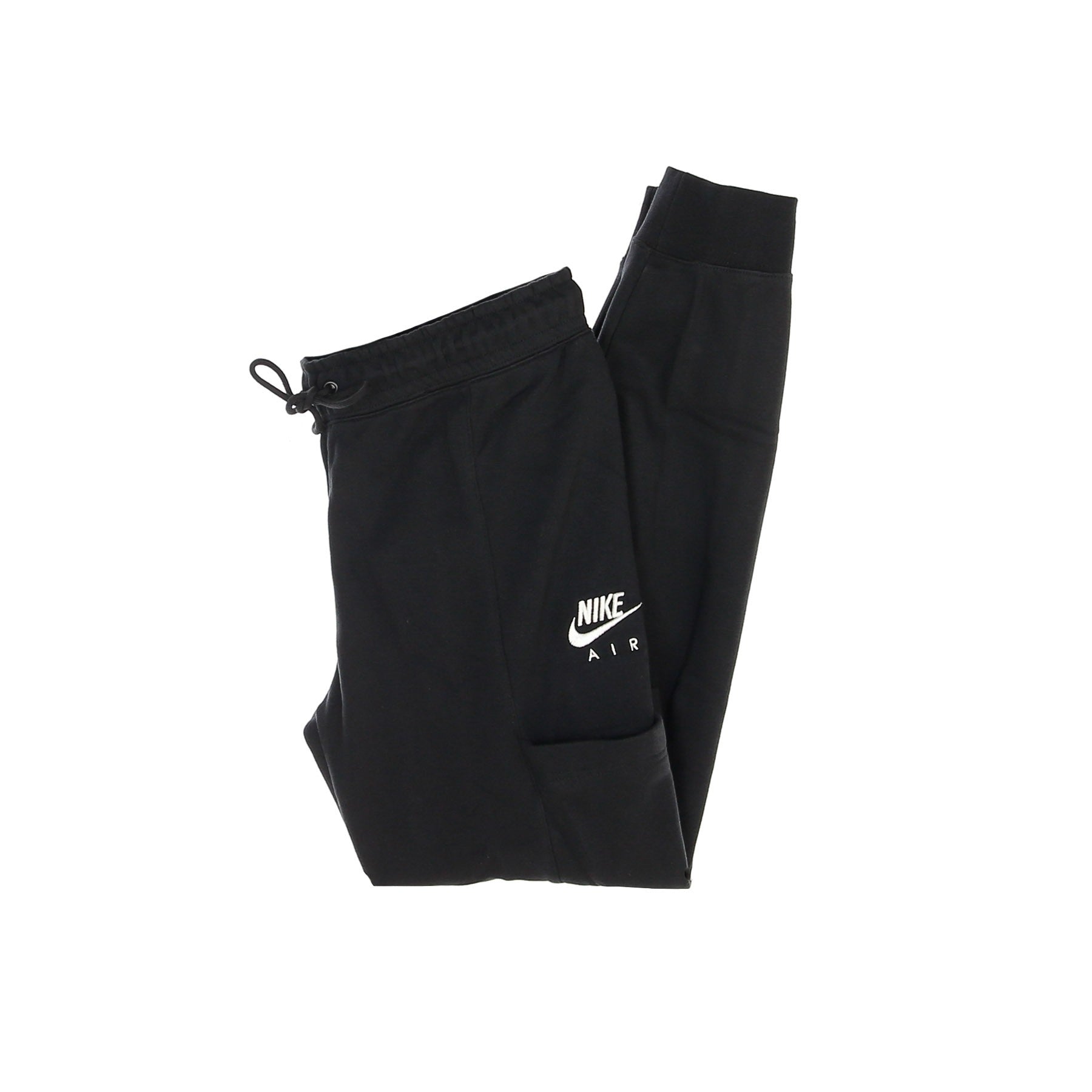 Nike, Pantalone Tuta Felpato Donna Sportswear Air Pant Fleece Mr, Black/white