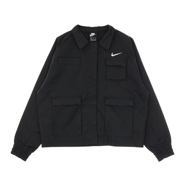 Nike, Giubbotto Donna W Sportswear Swoosh Jacket Woven, Black
