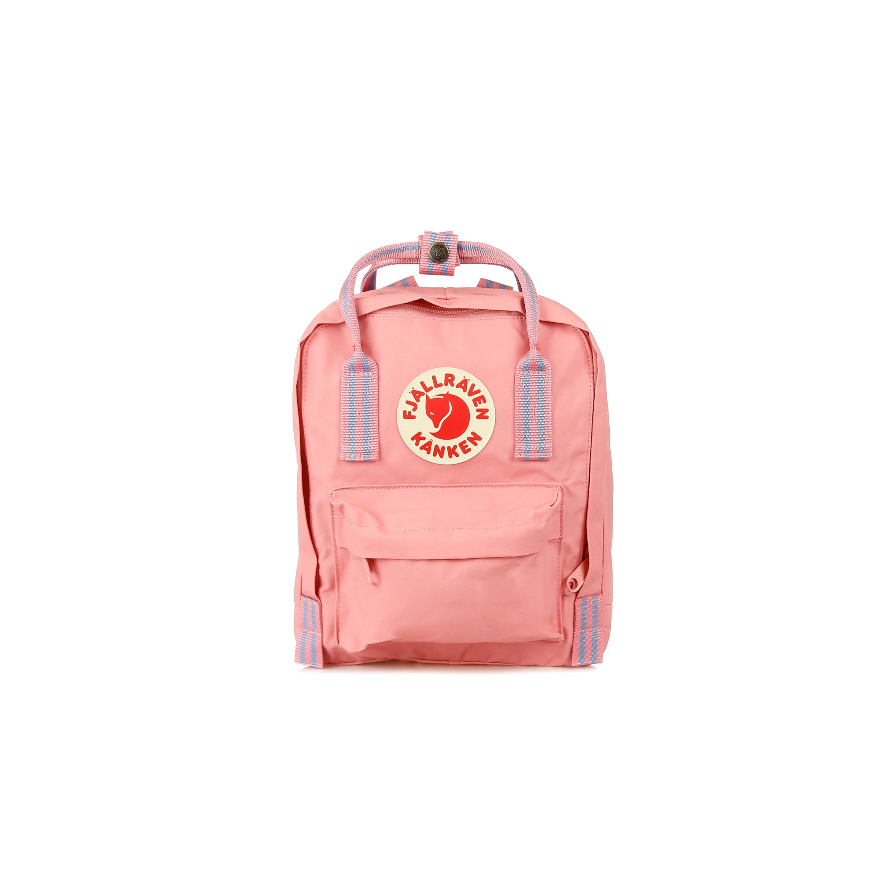 Unisex Kanken Mini Pink/long Stripes backpack