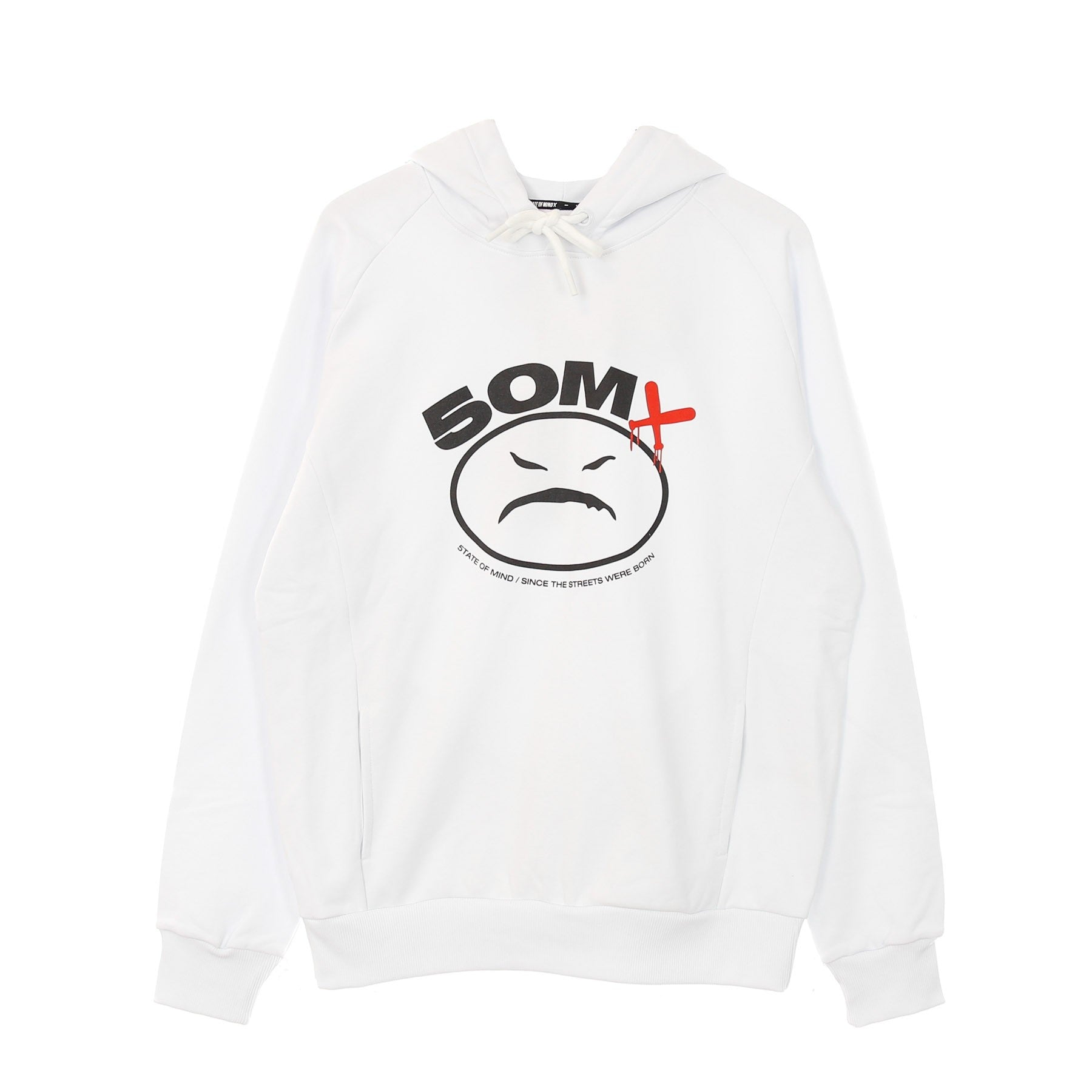 5tate Of Mind, Felpa Leggera Cappuccio Uomo Onyx, White