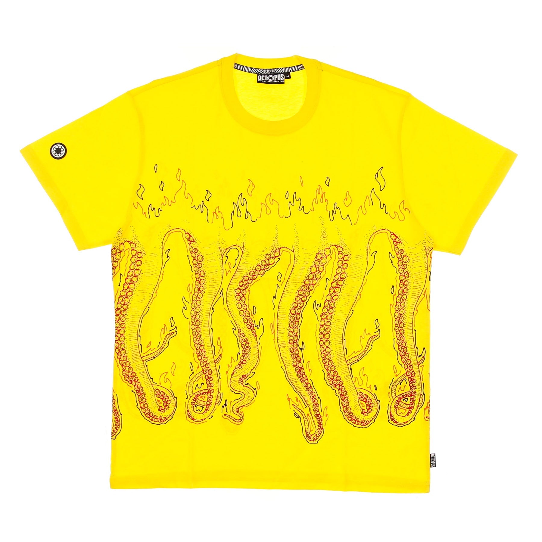 Octopus, Maglietta Uomo More Fire Tee, Yellow