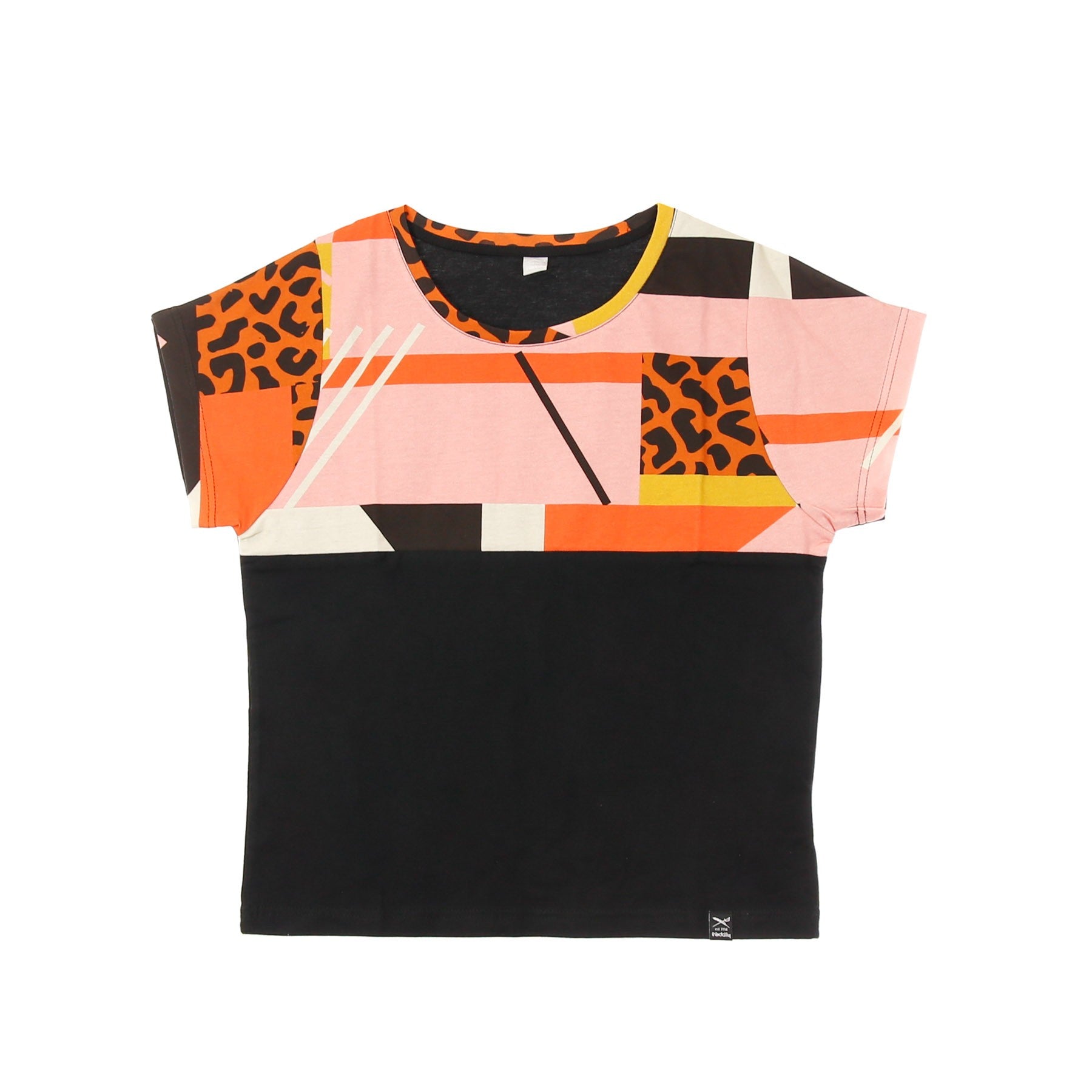 Iriedaily, Maglietta Donna Funky Block 2 Tee, Leo Brown