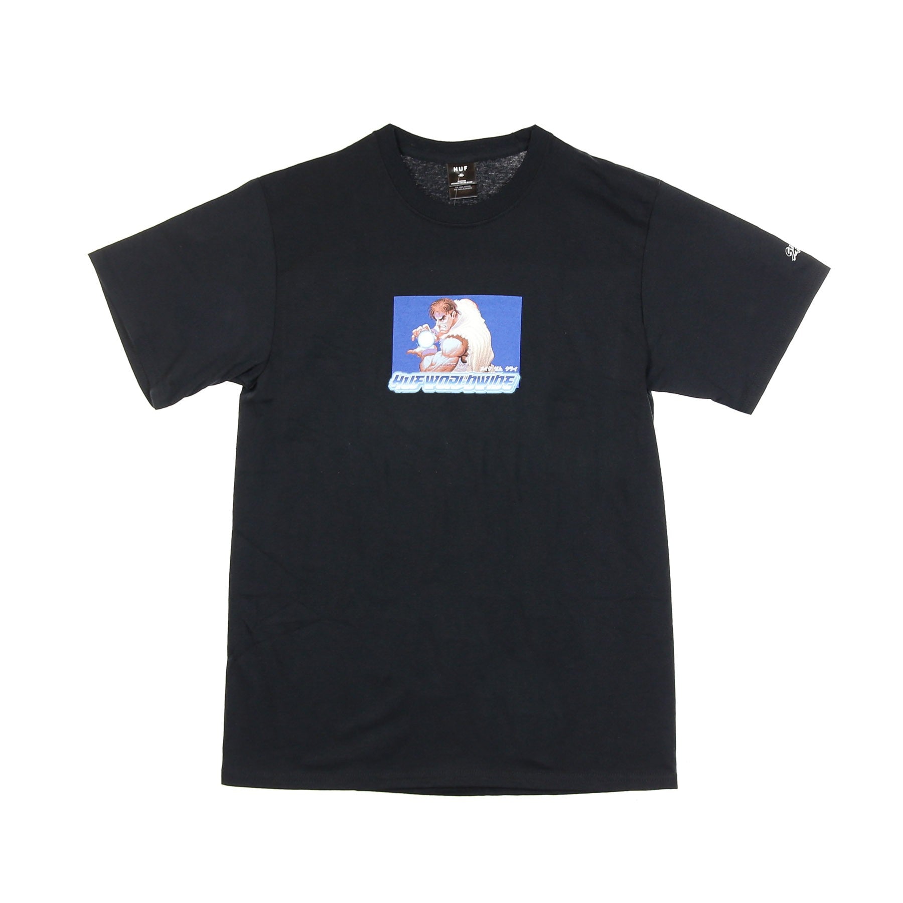 Huf, Maglietta Uomo Ryu Tee X Street Fighter Ii, Black