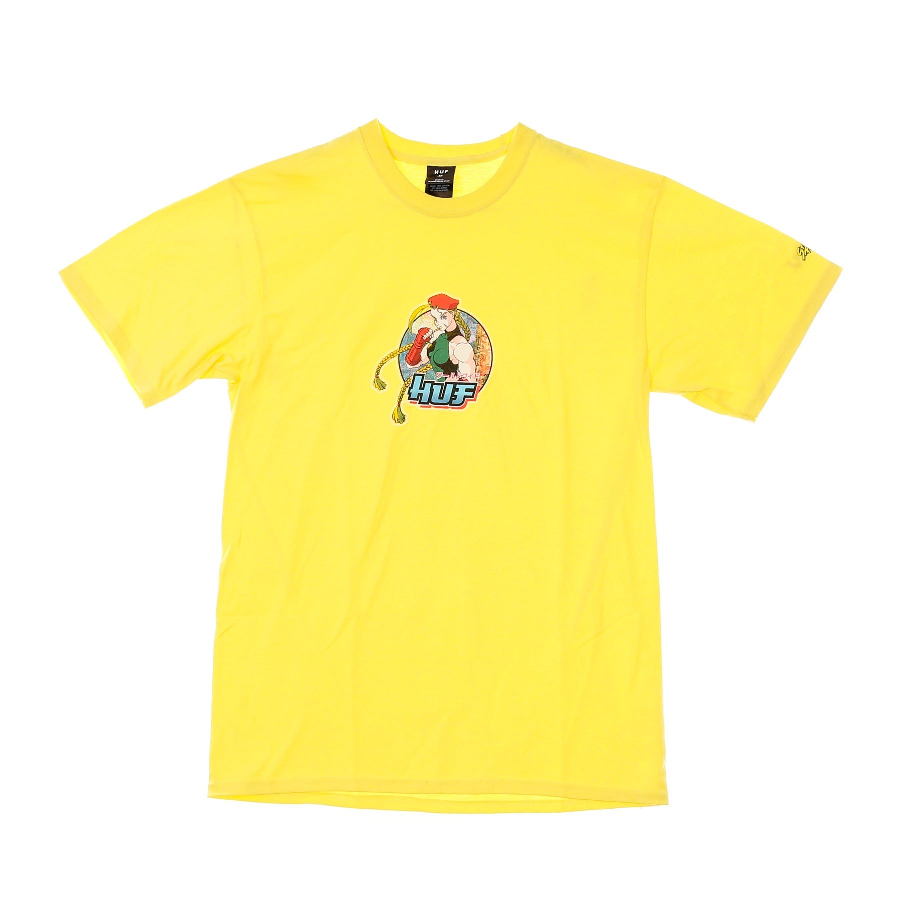Huf, Maglietta Uomo Cammy Tee X Street Fighter Ii, Yellow