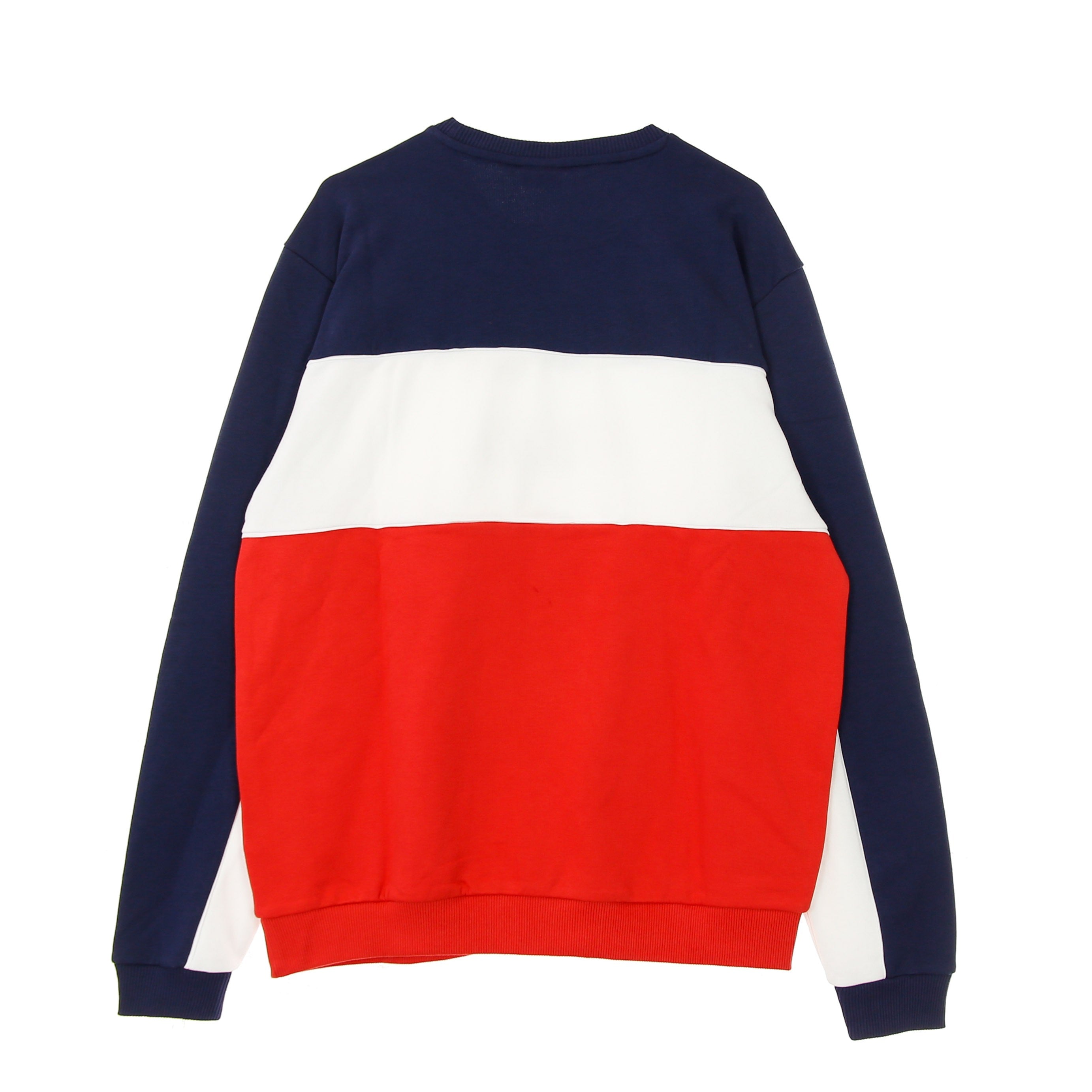 Aqil Herren-Sweatshirt mit Rundhalsausschnitt, Blocked Crew Sweat, True Red/Black Iris/Bright White
