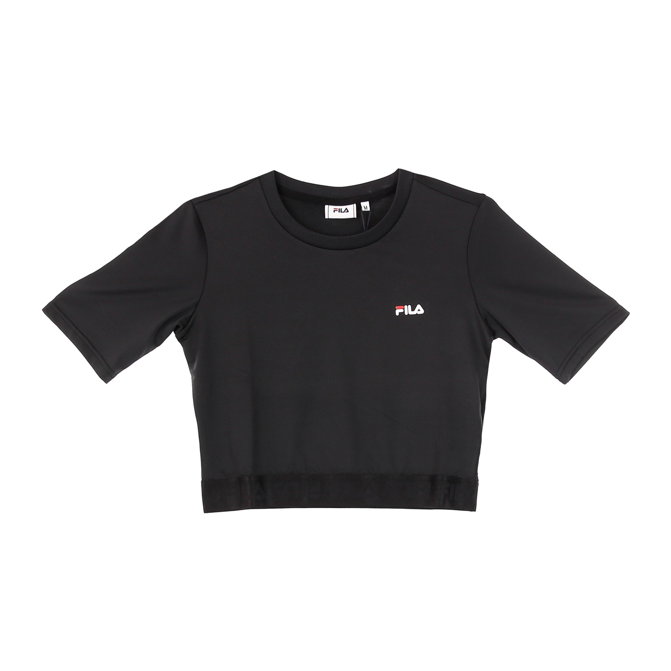Fila, Maglietta Corta Donna Caylin Cropped Tee, Black
