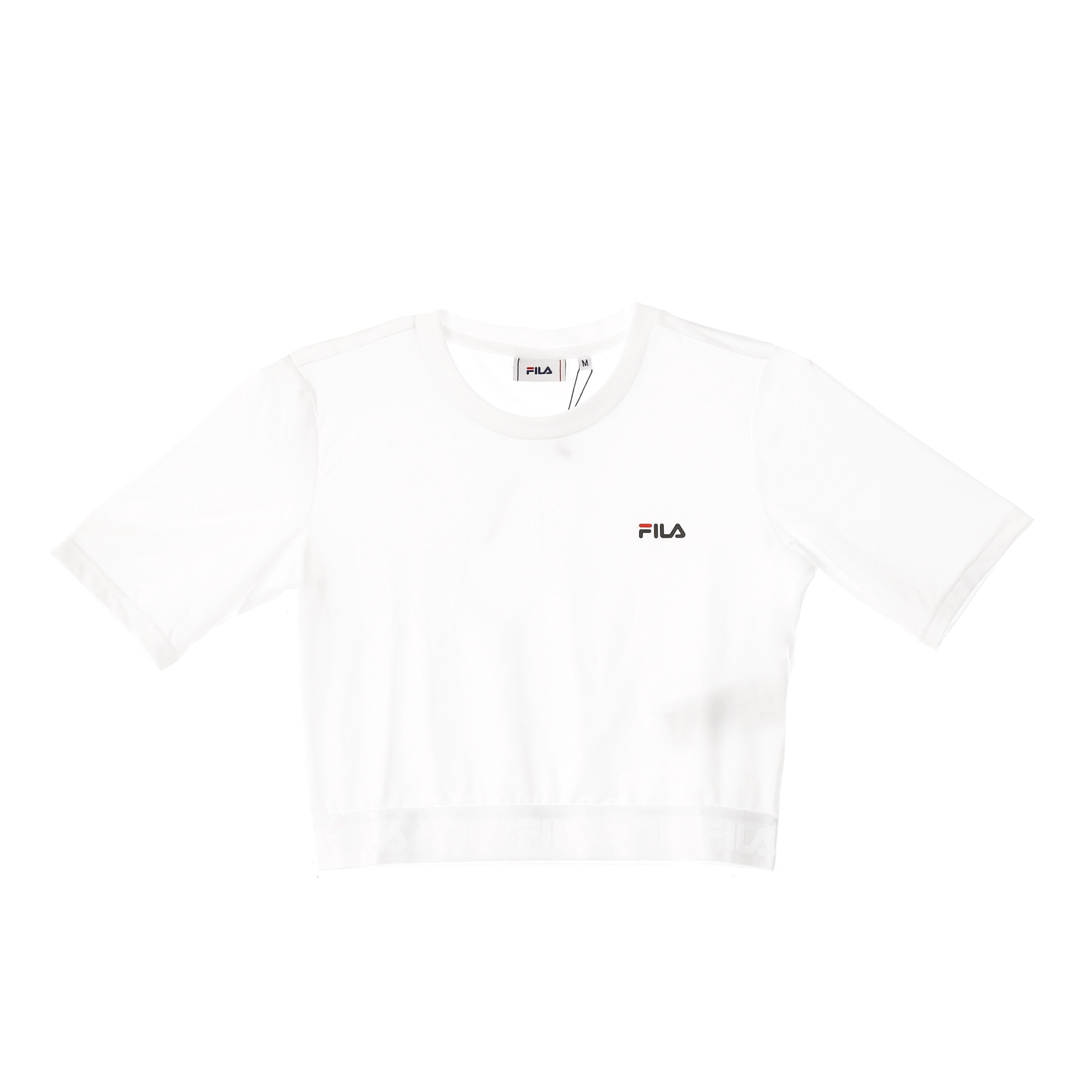 Fila, Maglietta Corta Donna Caylin Cropped Tee, Bright White