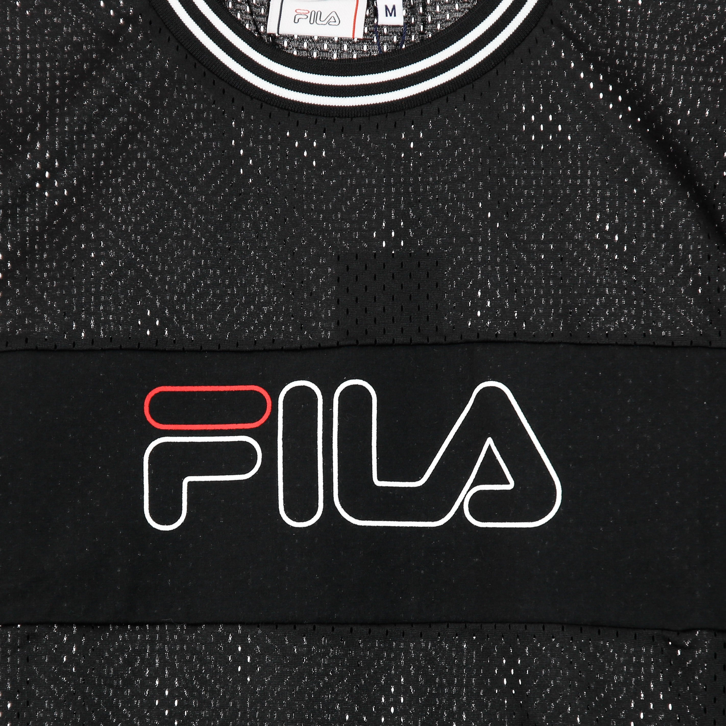 Fila, Maglietta Manica Lunga Corta Donna Jalina Cropped Sporty Mesh Shirt, 