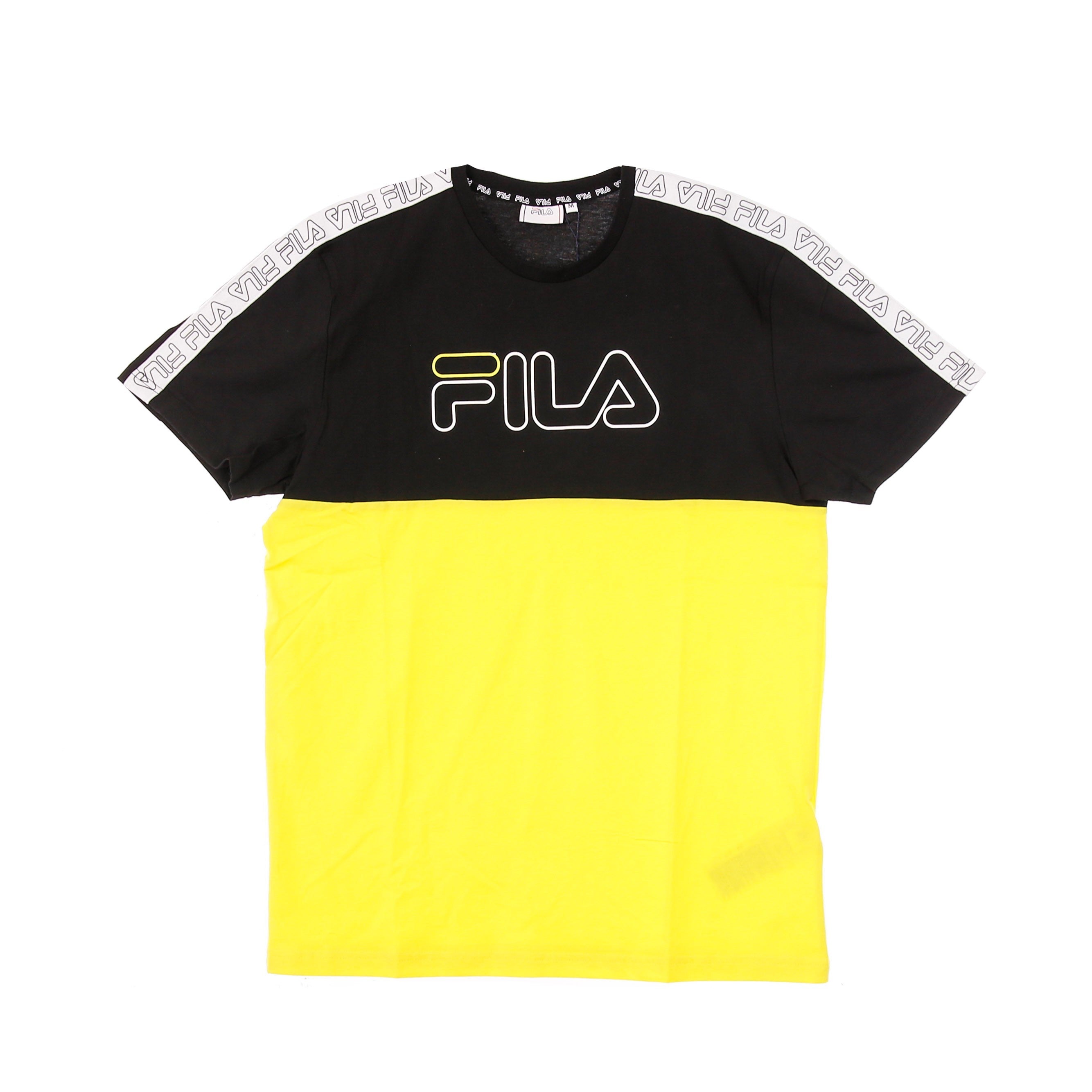 Fila, Maglietta Uomo Jopi Blocked Tape Tee, Black/aurora