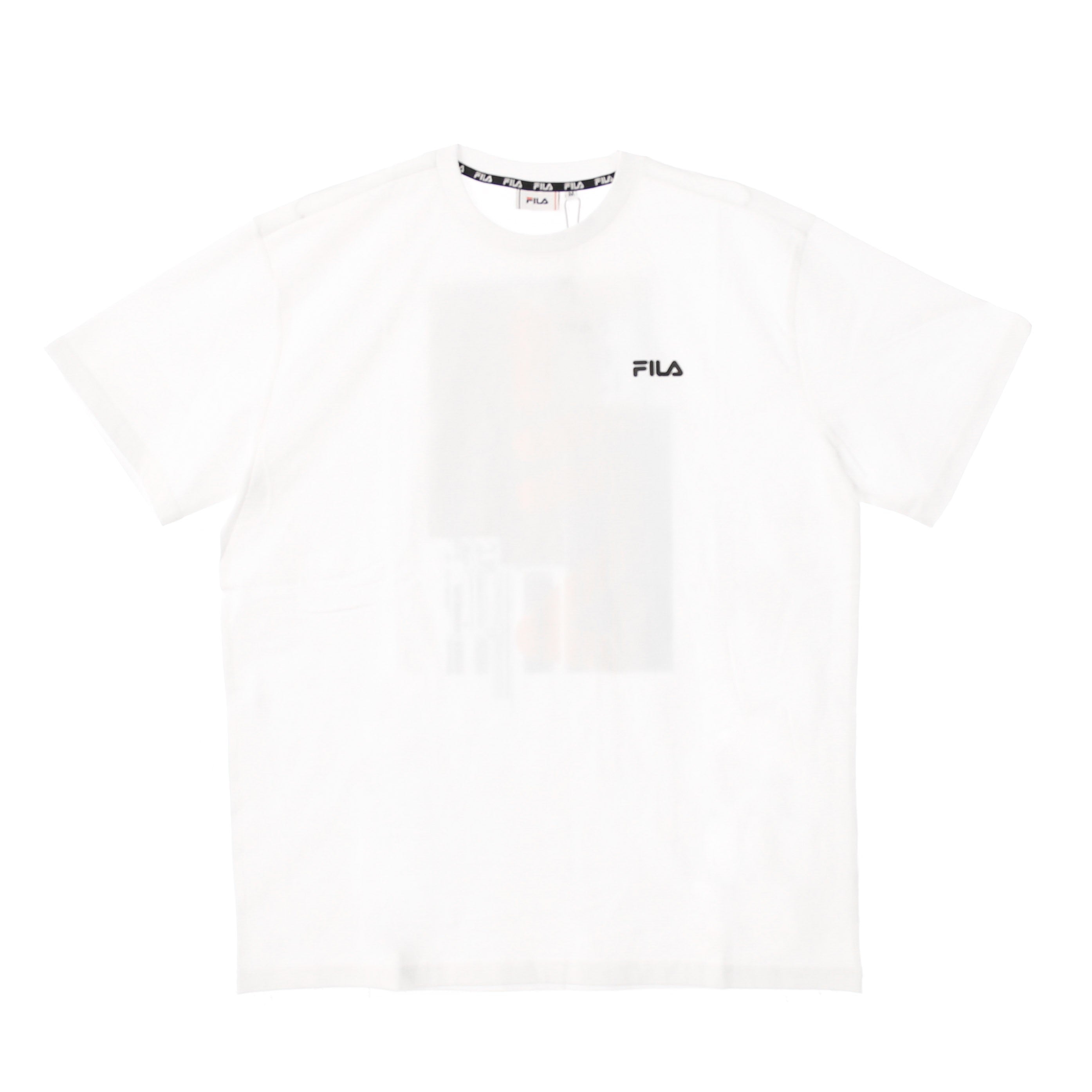 Fila, Maglietta Uomo Abay Cropped Shoulder Tee, Bright White