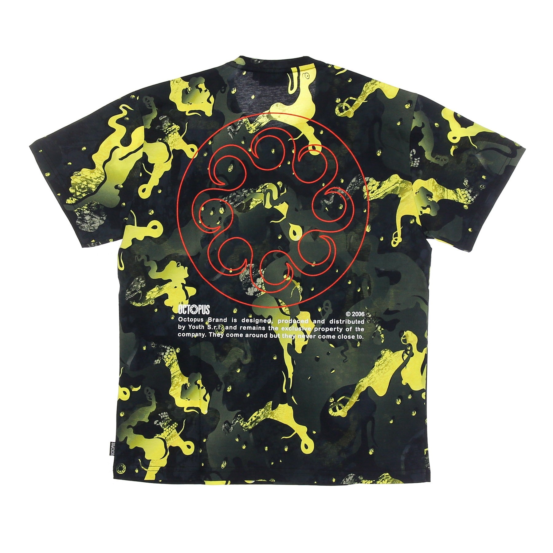 Octopus, Maglietta Uomo Camo Tee, 