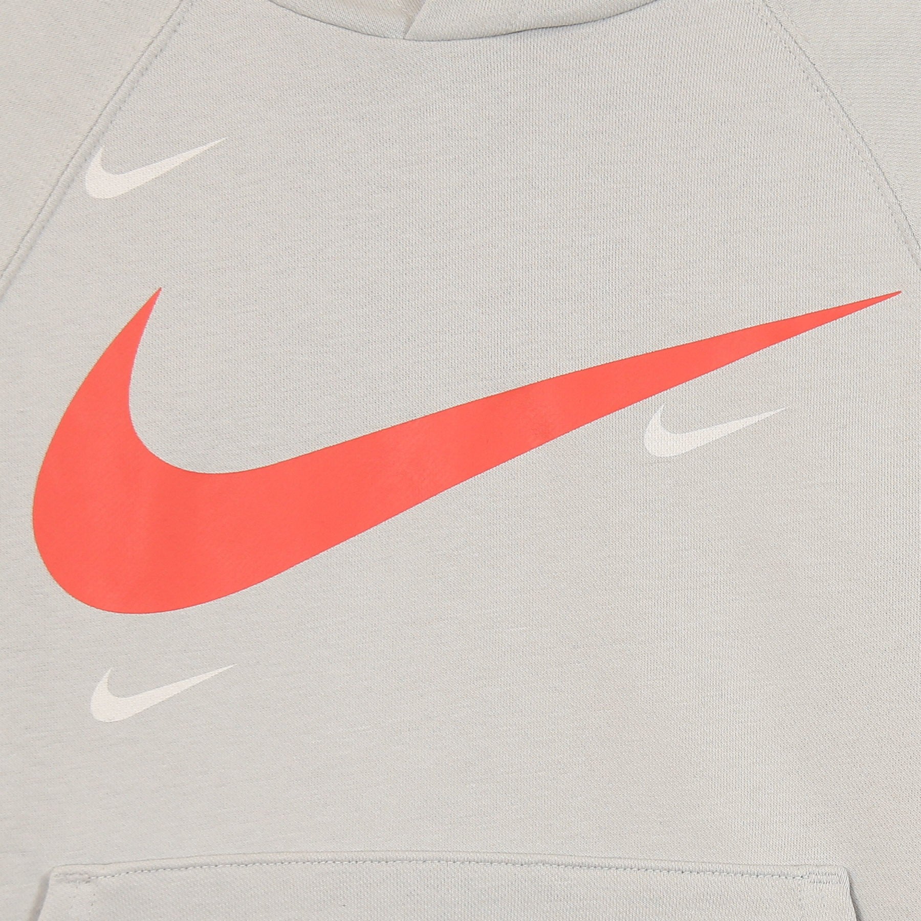 Nike, Felpa Leggera Cappuccio Bambino B Sportswear Fleece Swoosh Hooded Pullover, 
