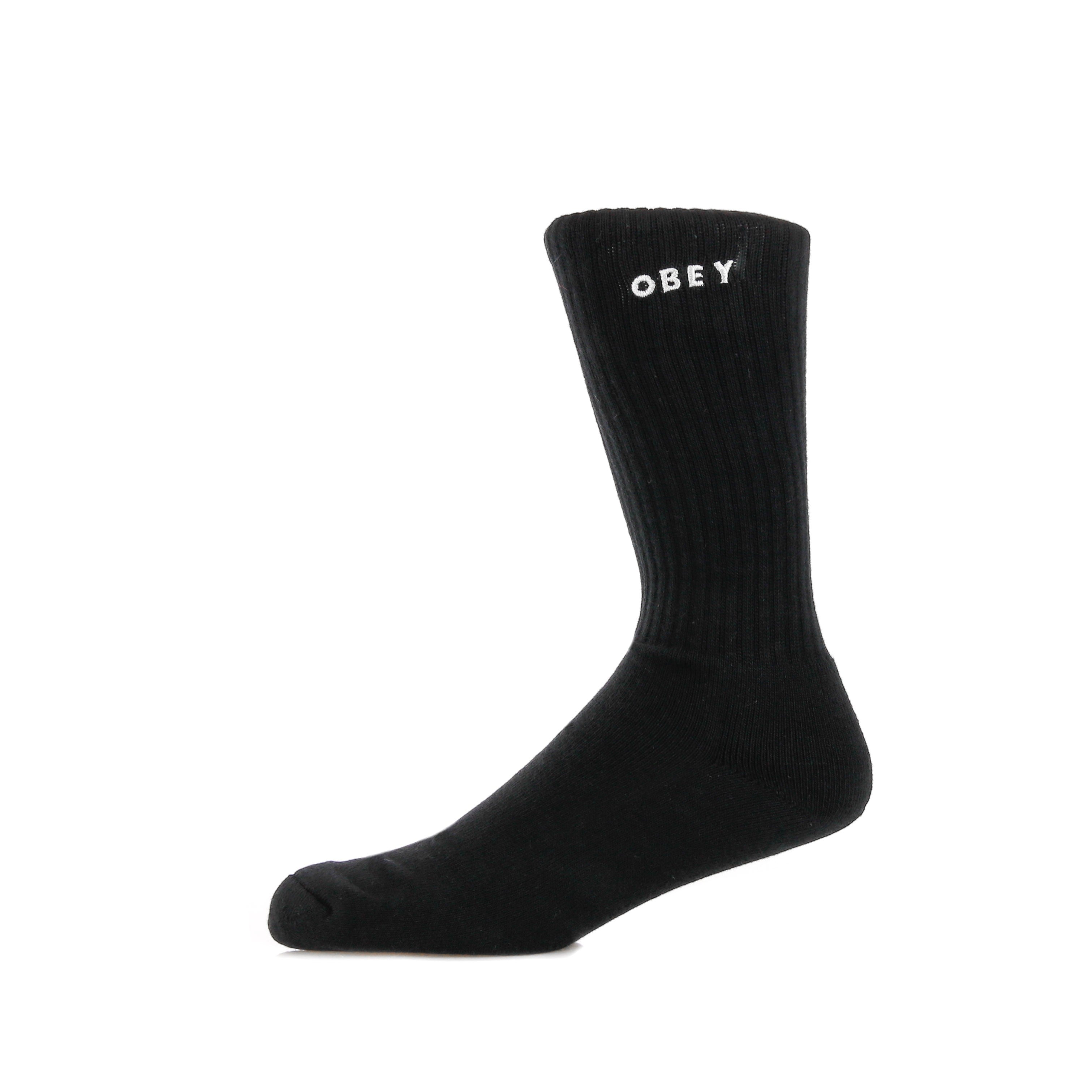 Obey, Calza Media Uomo Bold Socks, Black