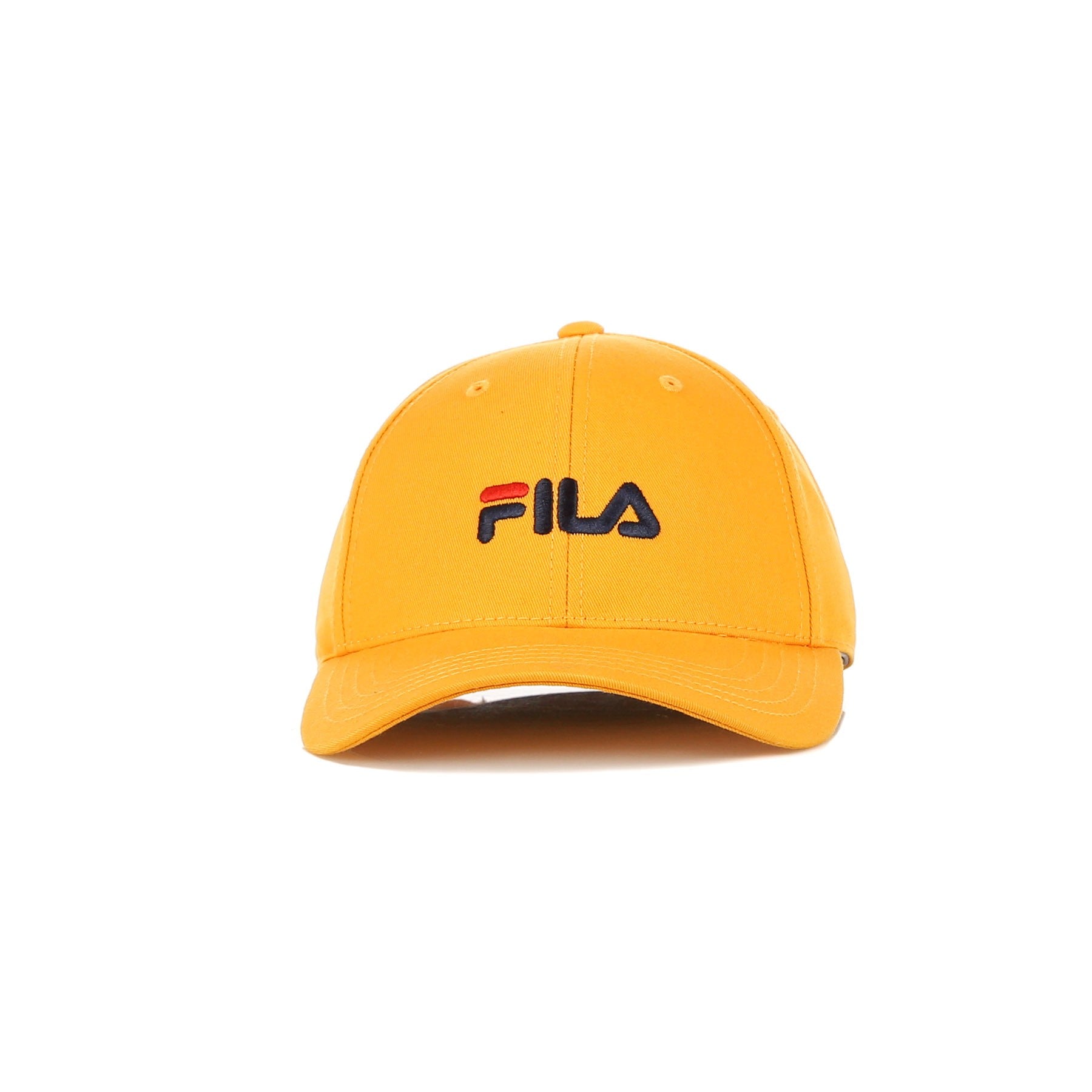 Fila Visiera Visiera Man Curva Logo linéaire FLAME PANNEL ORANGE
