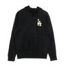 New Era, Felpa Leggera Cappuccio Uomo Mlb Metallic Hoodie Losdod, Black