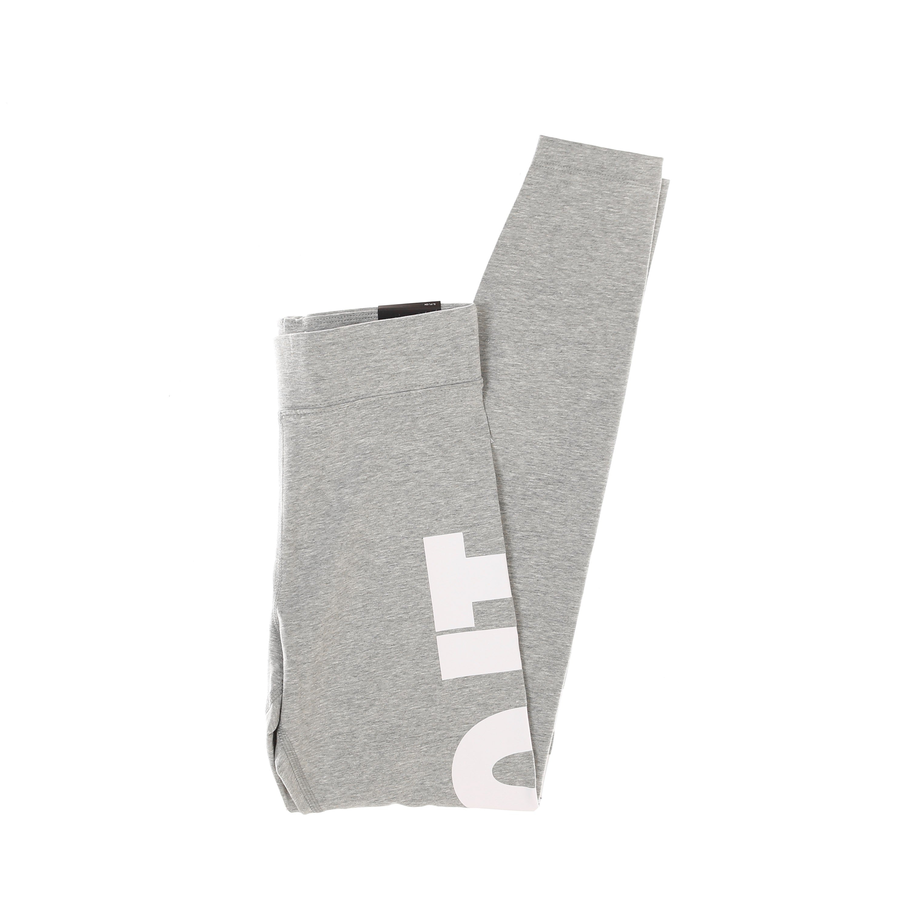 Nike, Leggins Donna W Sportswear Essential Legging Just Do It High Rise, Dk Grey Heather/white