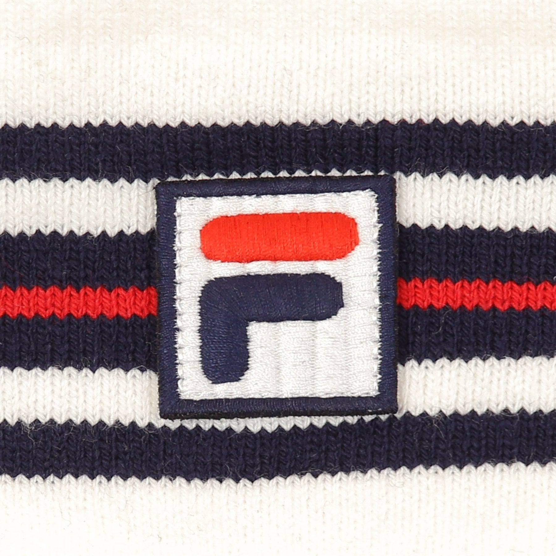 Band masculin Bandon tricoté Blanc de Blanc / True Red / Black Iris