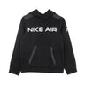 Nike, Felpa Cappuccio Ragazzo Air Hoodie, Black/dk Smoke Grey/white