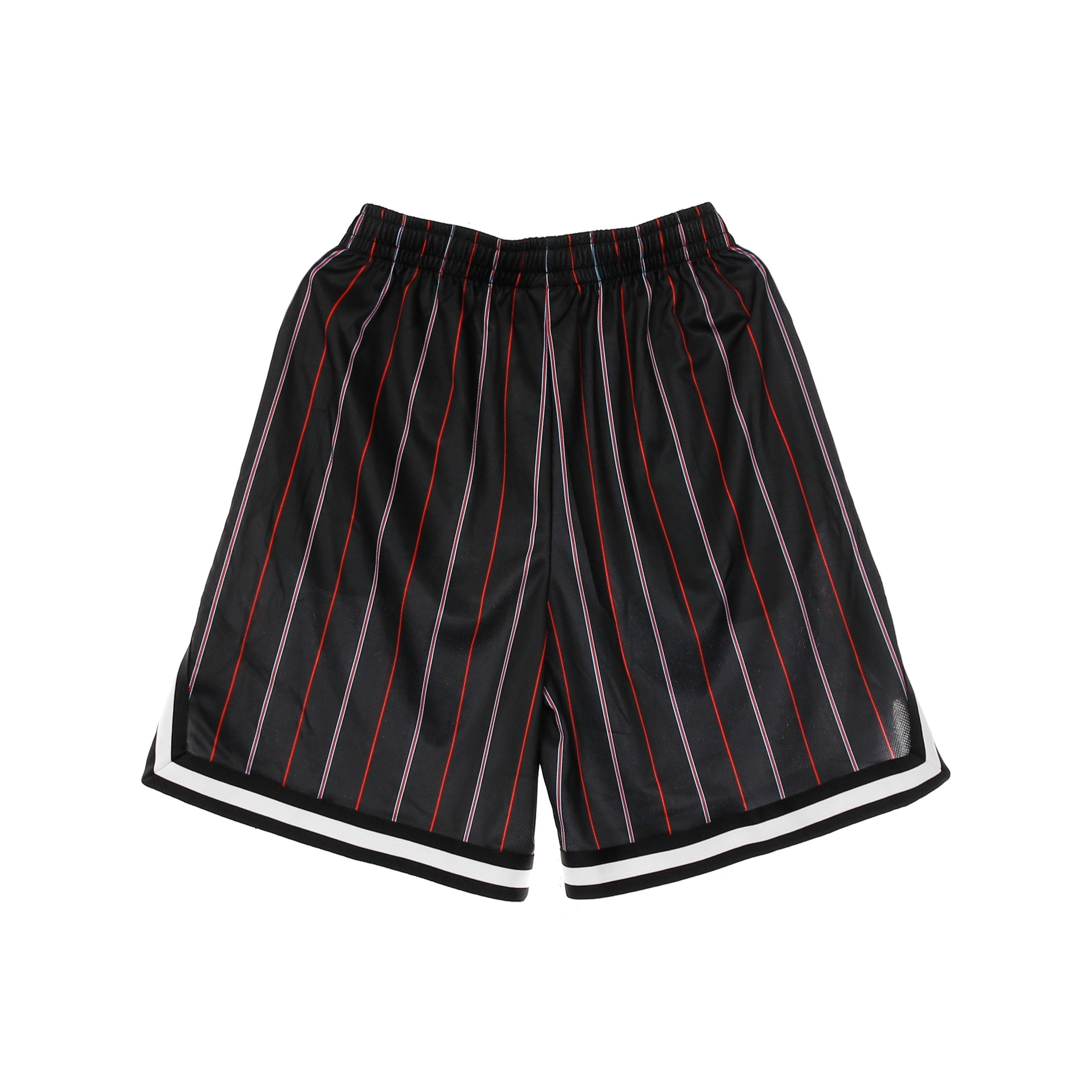Men's Basketball Shorts Small Signature Pinstripe Mesh Shorts Black/red/lt Blue