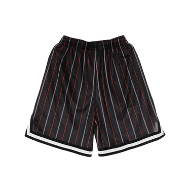 Pantaloncino Tipo Basket Uomo Small Signature Pinstripe Mesh Shorts Black/red/lt Blue