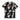 Maglietta Uomo M J Jumpman Air All Over Print Crew Black/white