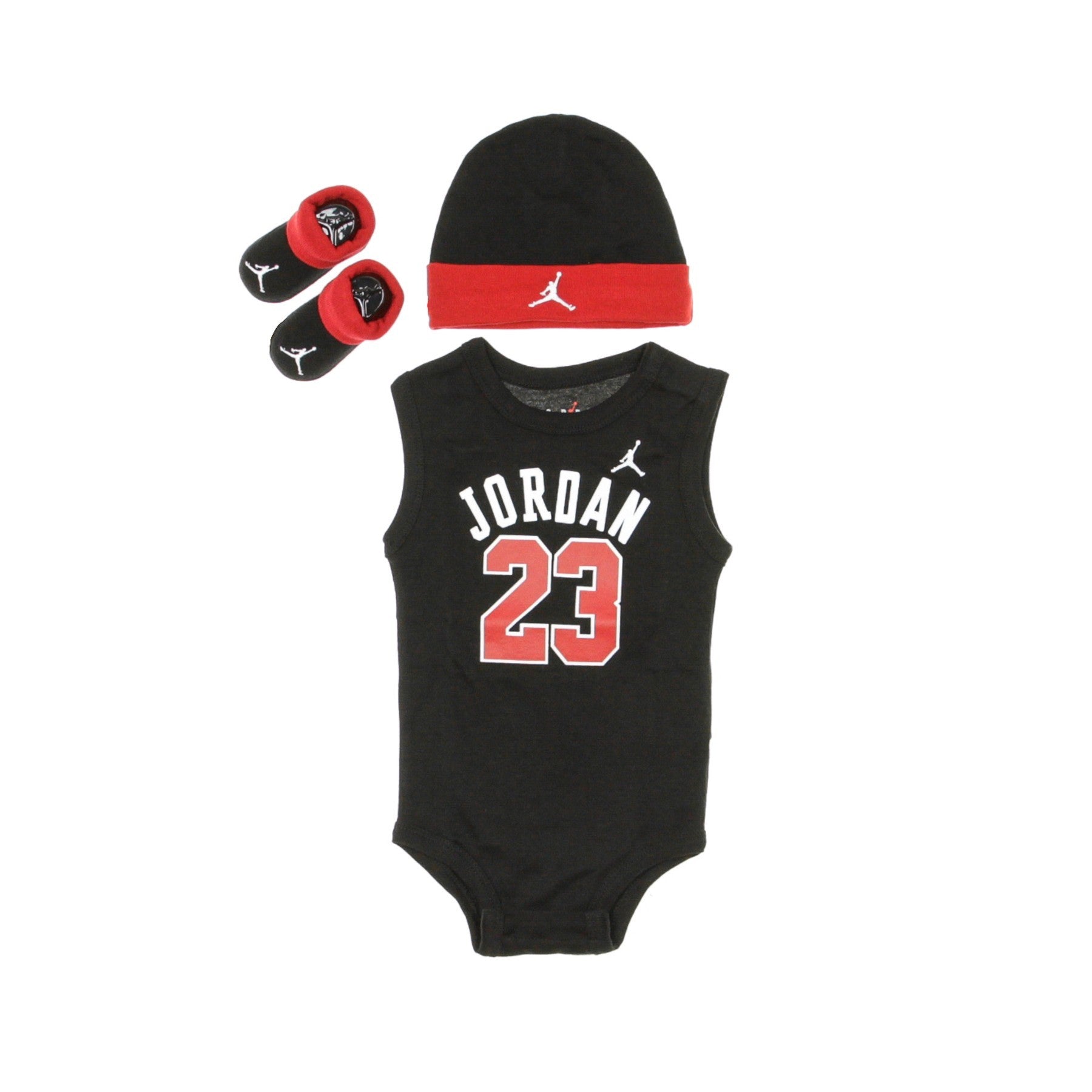 Jordan, Set Body+cappellino+calze Neonato Jordan 23 Jersey Bodysuit &hat Set, 